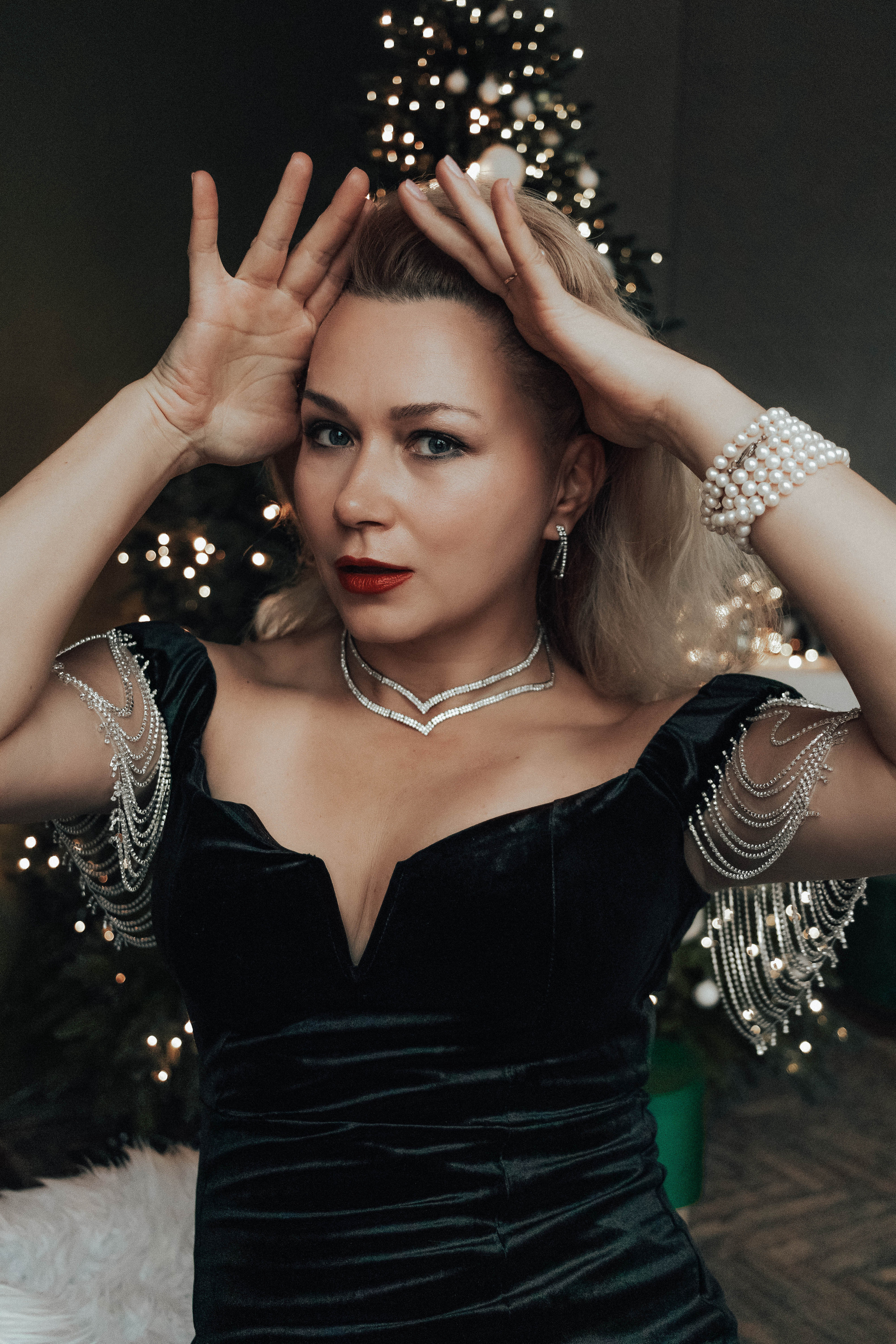 Предновогодняя съемка в студии. Портретный фотограф Москва