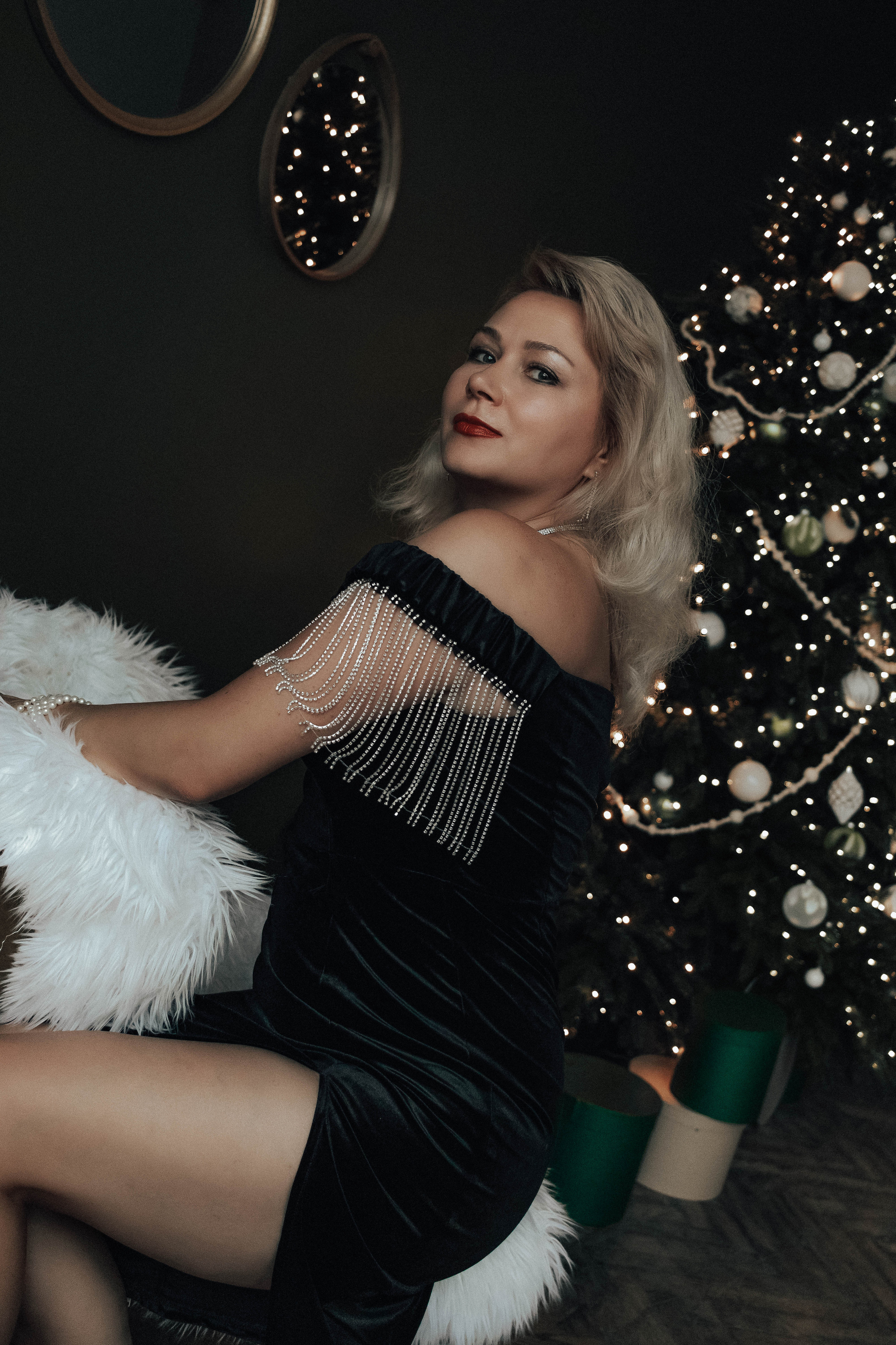 Предновогодняя съемка в студии. Портретный фотограф Москва
