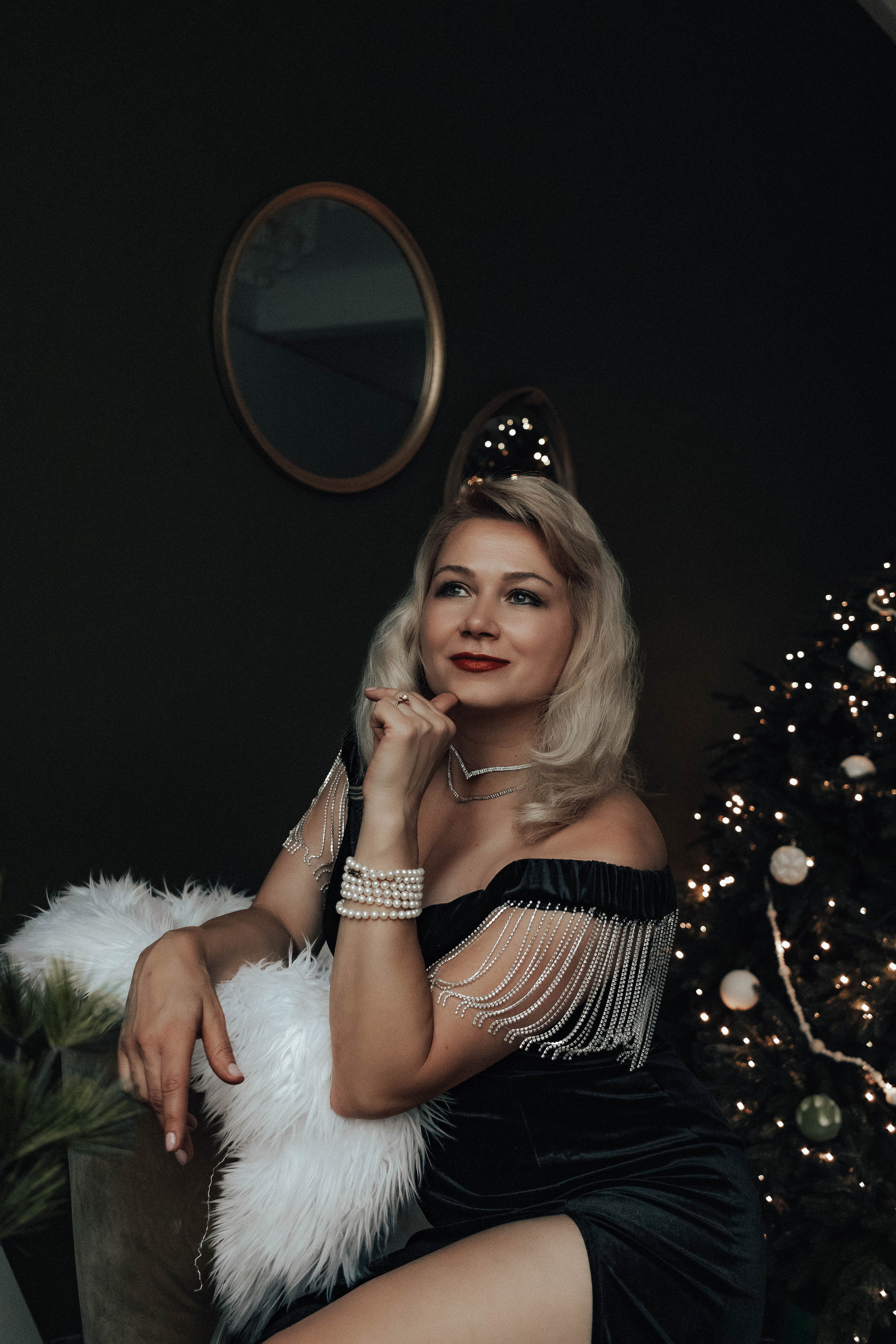 Предновогодняя съемка в студии. Портретный фотограф Москва