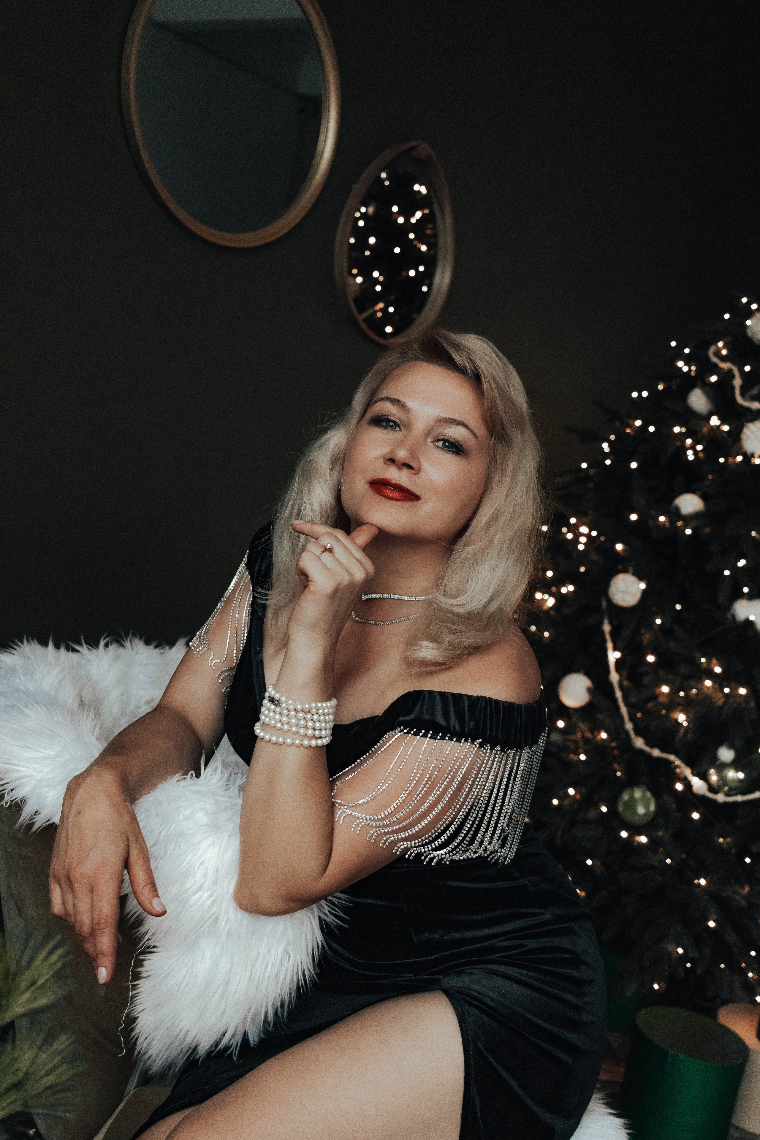 Предновогодняя съемка в студии. Портретный фотограф Москва