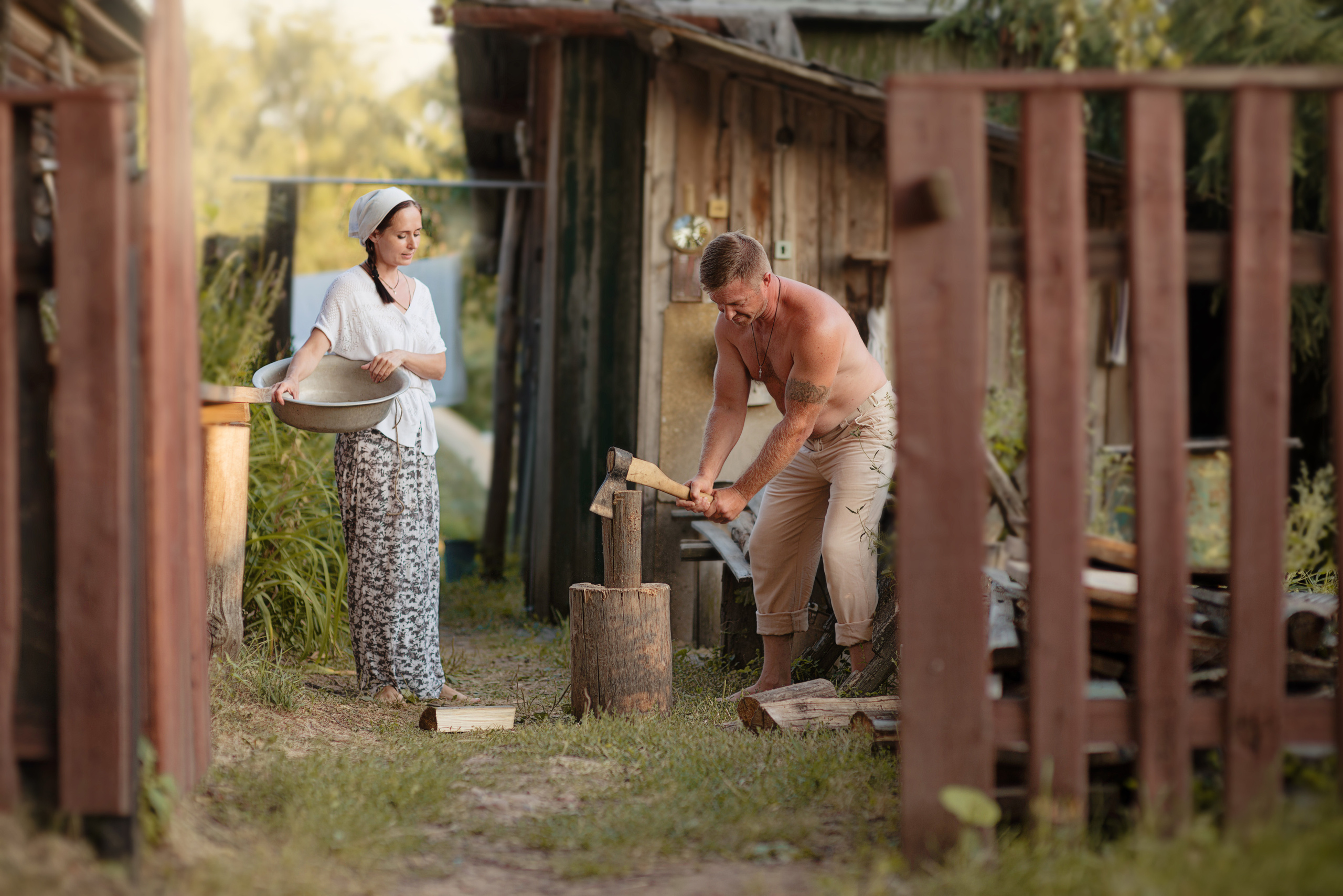 Деревенские истории (Юра и Танюша). Фотограф Москва — Серпухов — Таруса Ольга Кокеткина