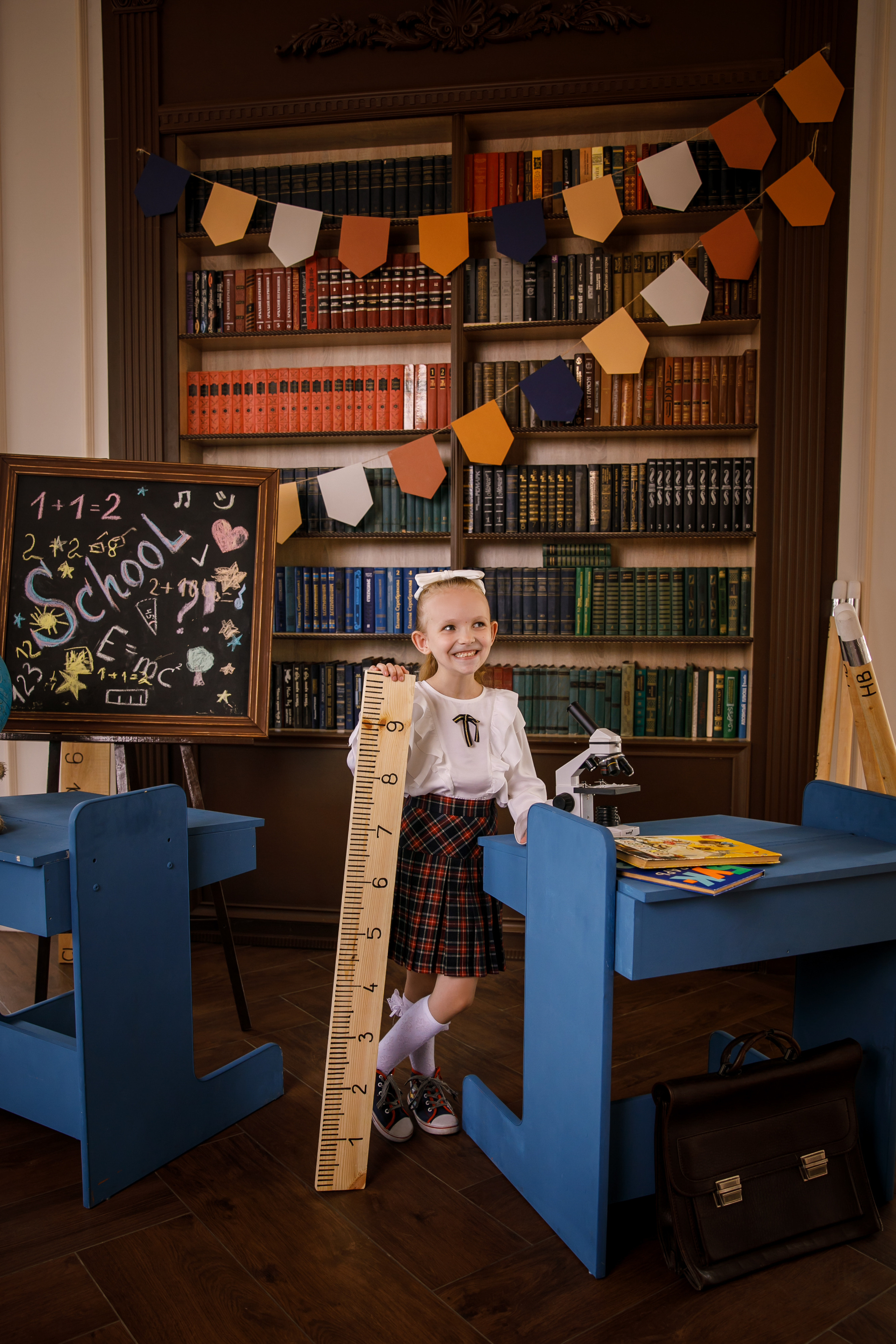 Первоклашка в студии. Семейный и детский фотограф в Ростове-на-Дону