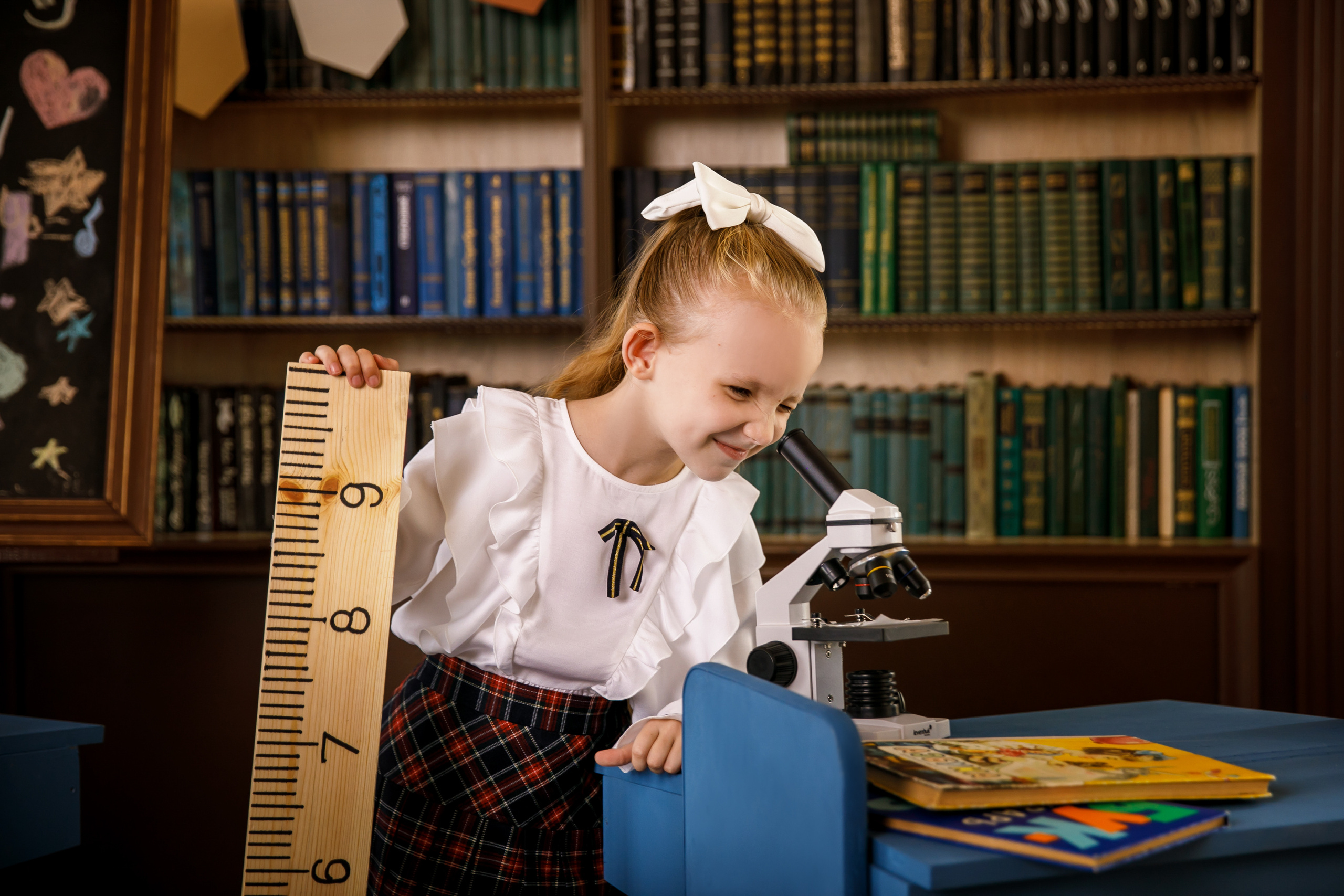 Первоклашка в студии. Семейный и детский фотограф в Ростове-на-Дону