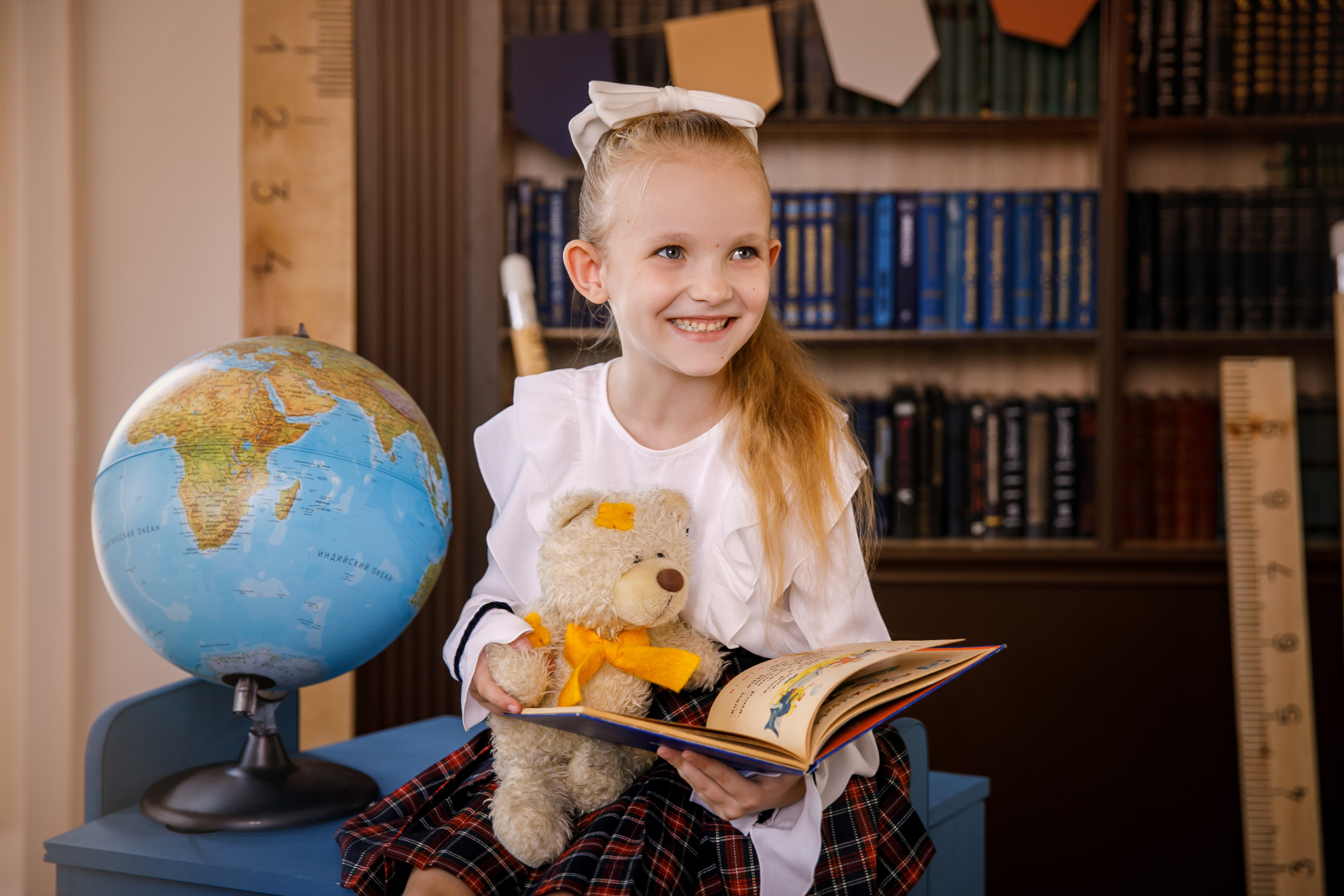 Первоклашка в студии. Семейный и детский фотограф в Ростове-на-Дону