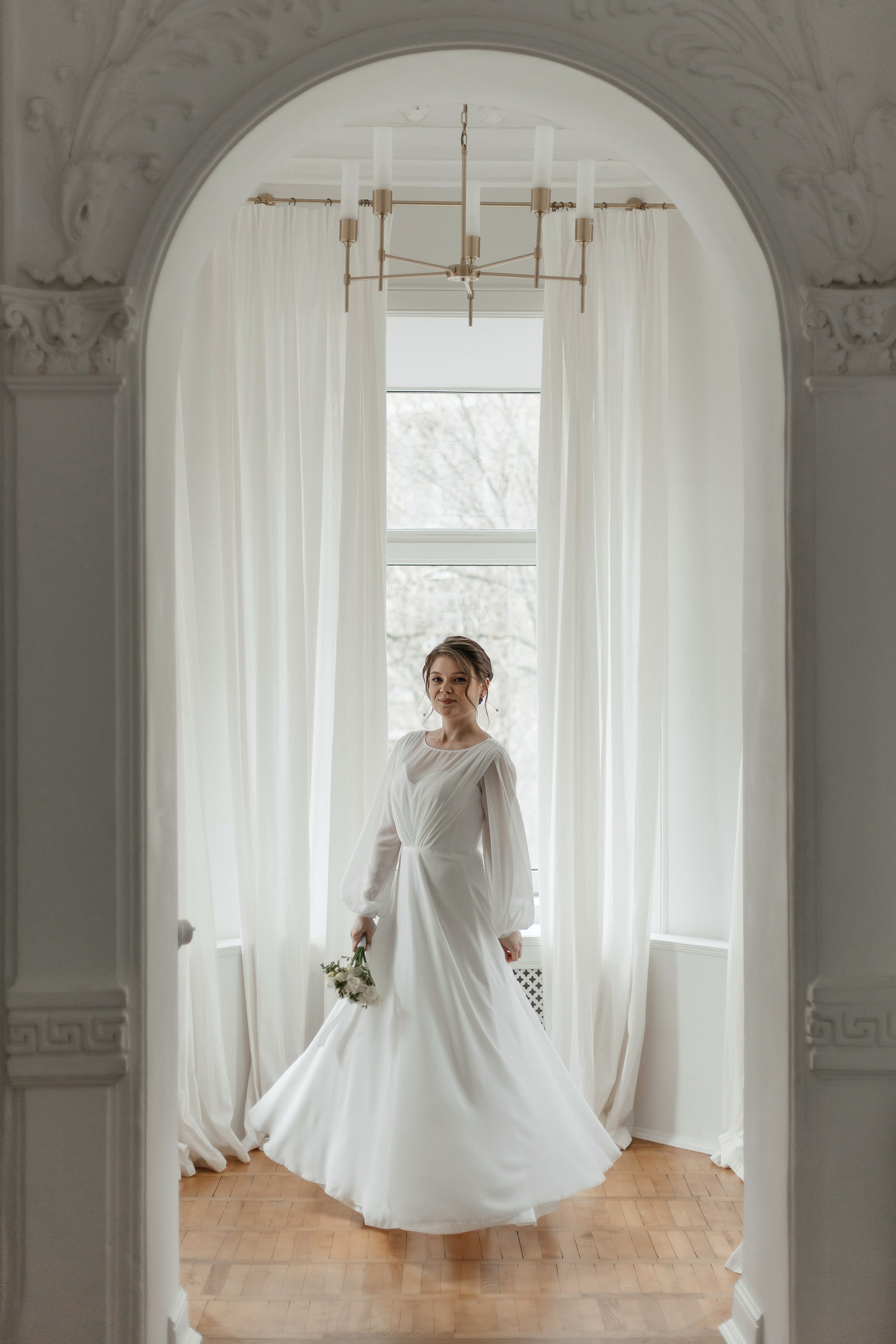 свадебная фотосессия в студии в Москве