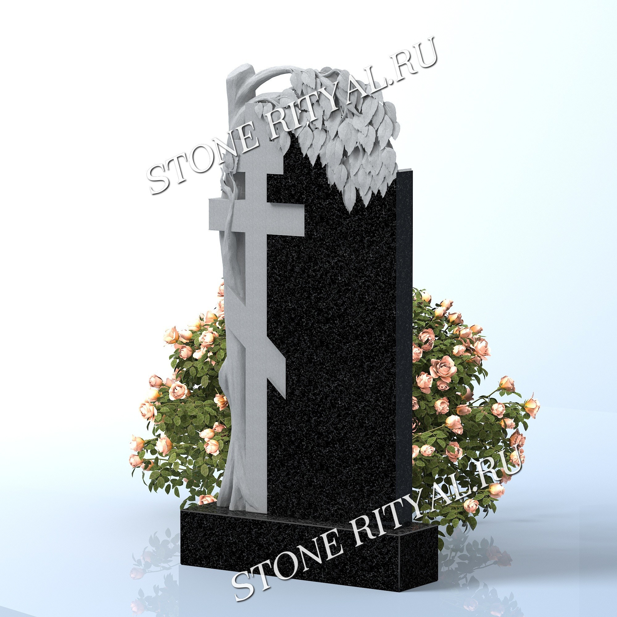 Вертикальные памятники фигурные. Изготовление и установка памятников в Москве и МО