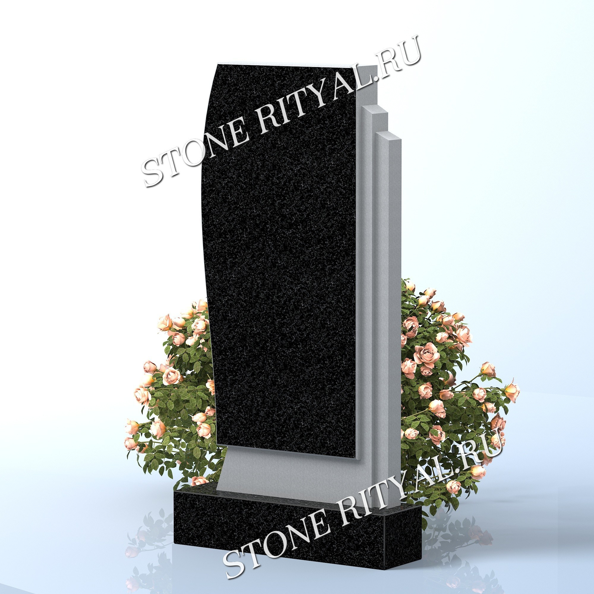 Вертикальные памятники прямые. Изготовление и установка памятников в Москве и МО