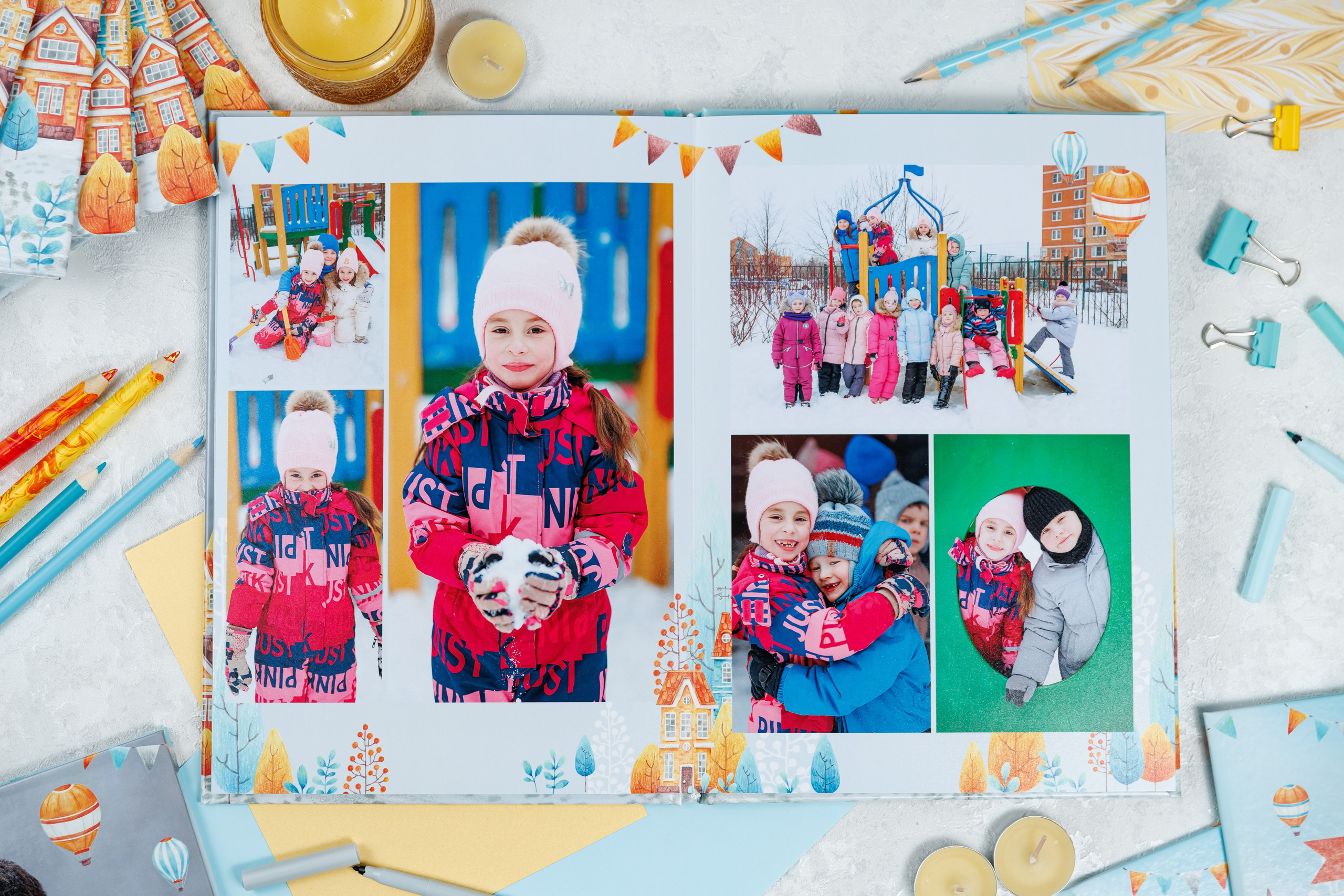 Выпускные альбомы в детский сад. Семейный и детский фотограф Комина Елена, Власиха, Одинцово
