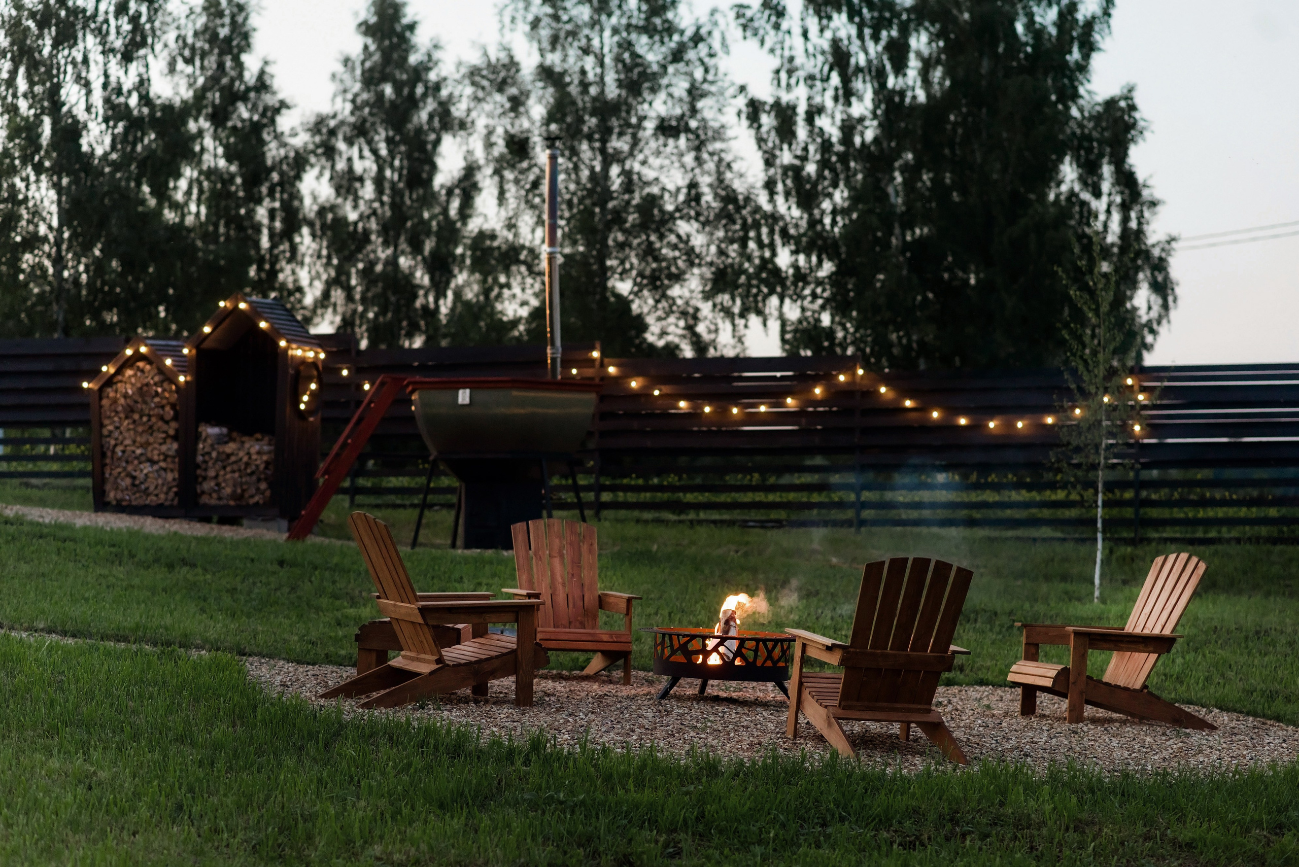 Глэмпинг. Аренда дома для отдыха в Брянске. Банный чан, зона BBQ. Дом на озере в Брянске. Отдых Брянск