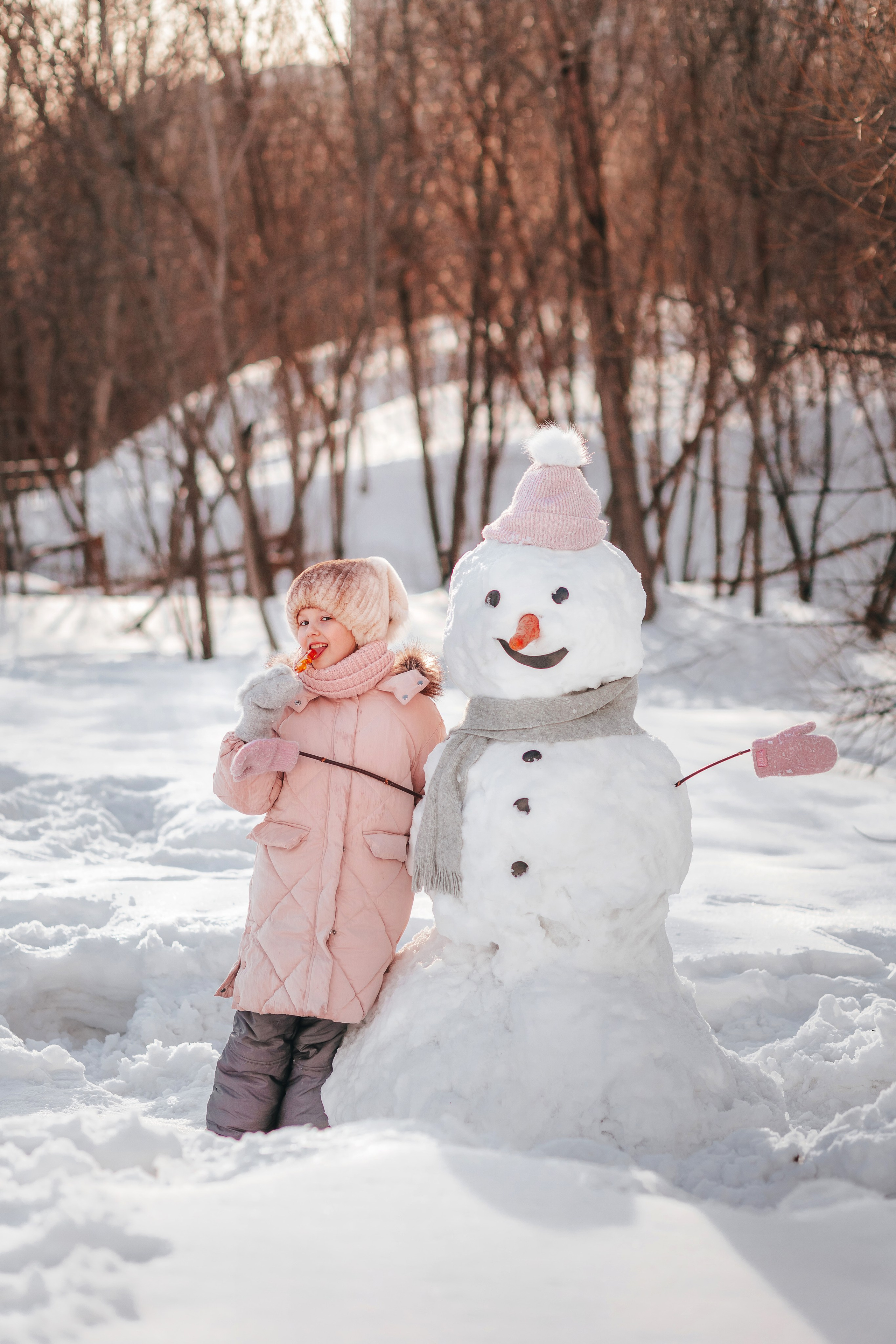 Снеговик. Семейный и детский фотограф в г. Новосибирске Макеева Анастасия