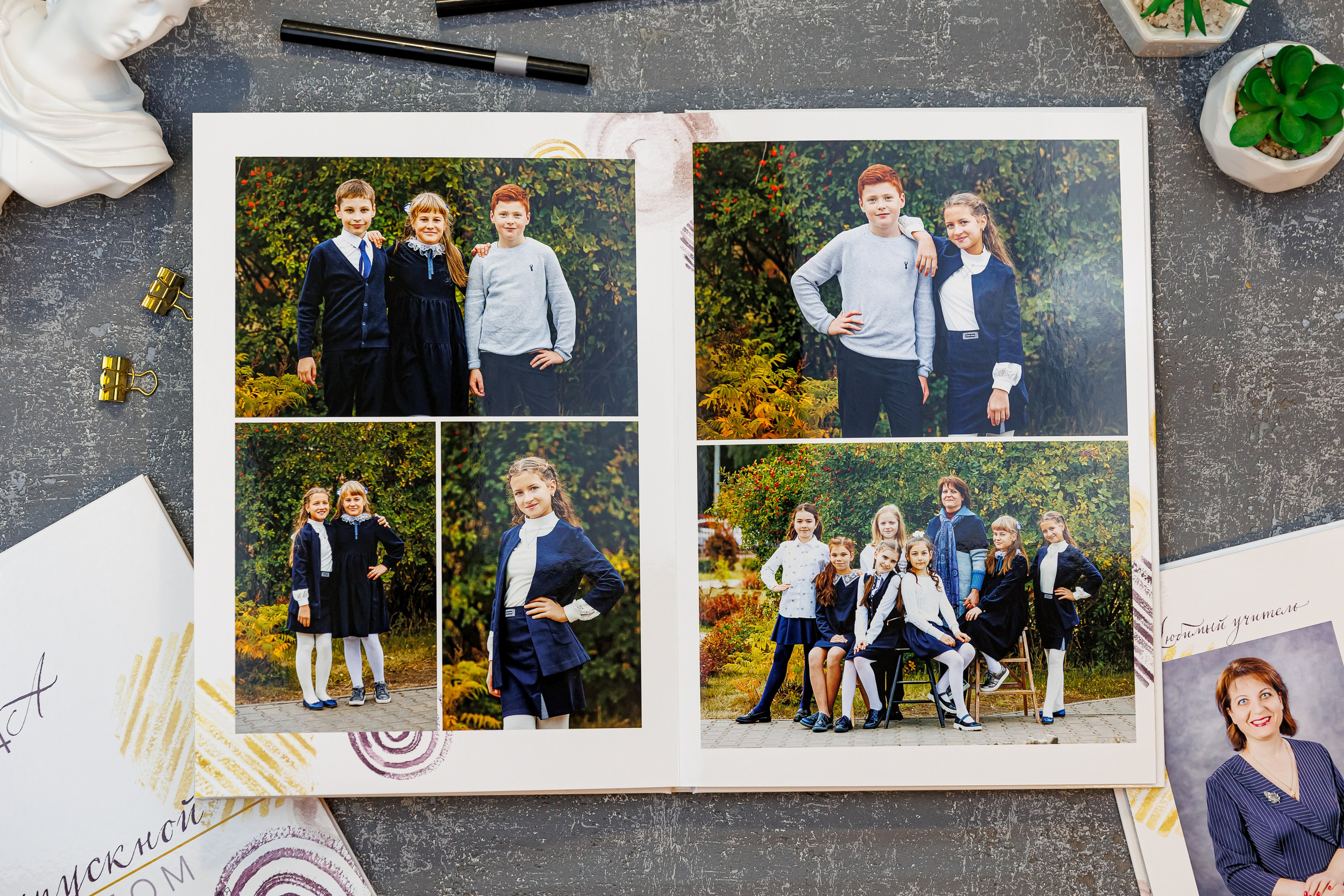 Выпускные альбомы 4 класс. Семейный и детский фотограф Комина Елена, Власиха, Одинцово