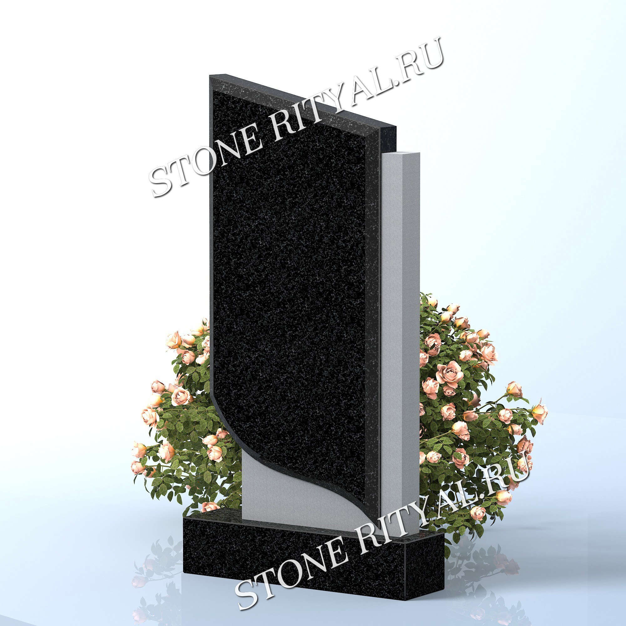 Вертикальные памятники прямые. Изготовление и установка памятников в Москве и МО