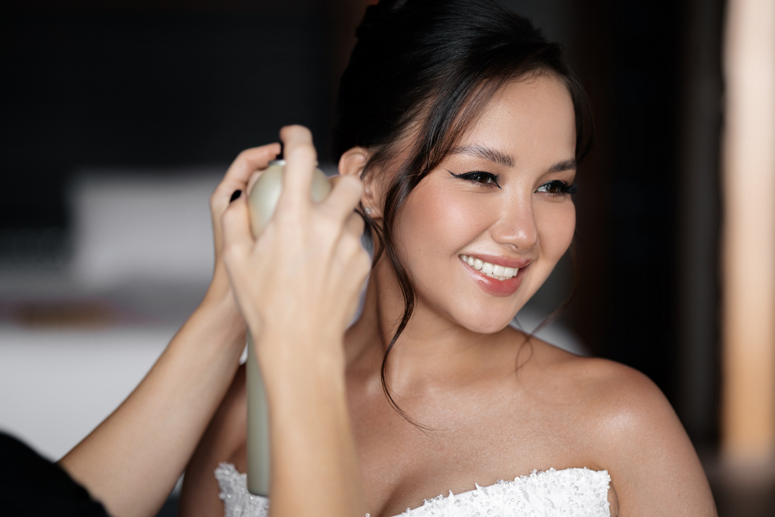 Bride preparation in Sri Panwa
