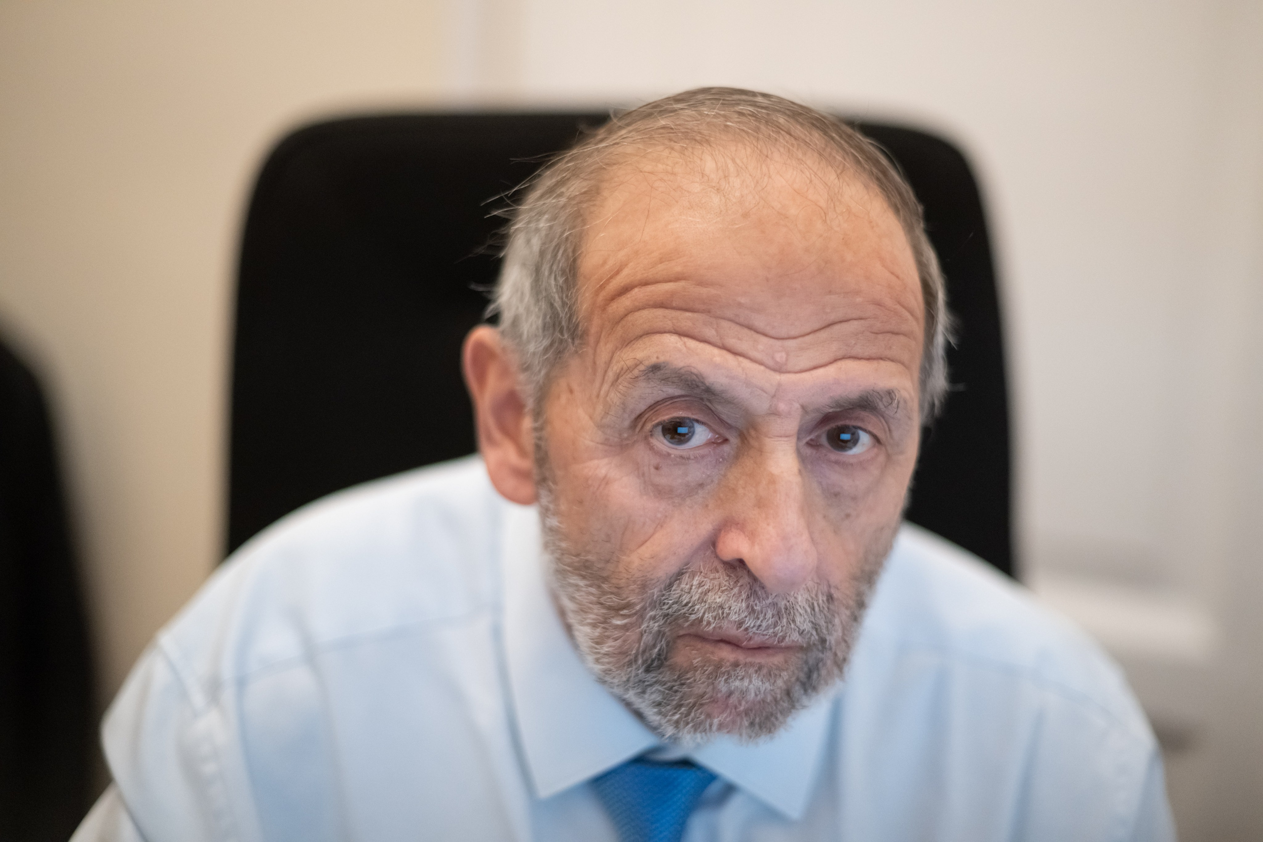 Boris Vishnevsky in his office on his last day at the Legislative Assembly.