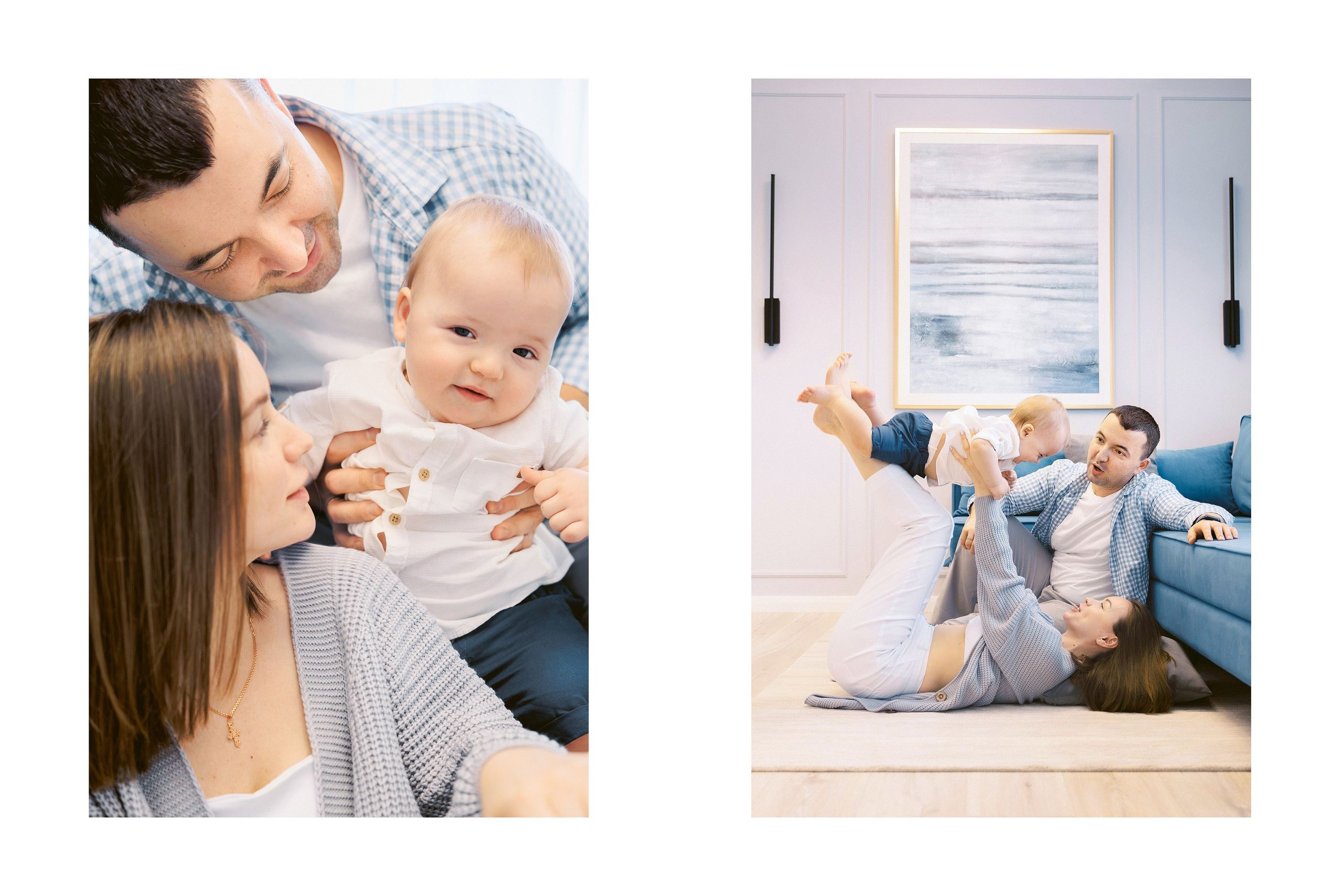 домашняя семейная фотосессия