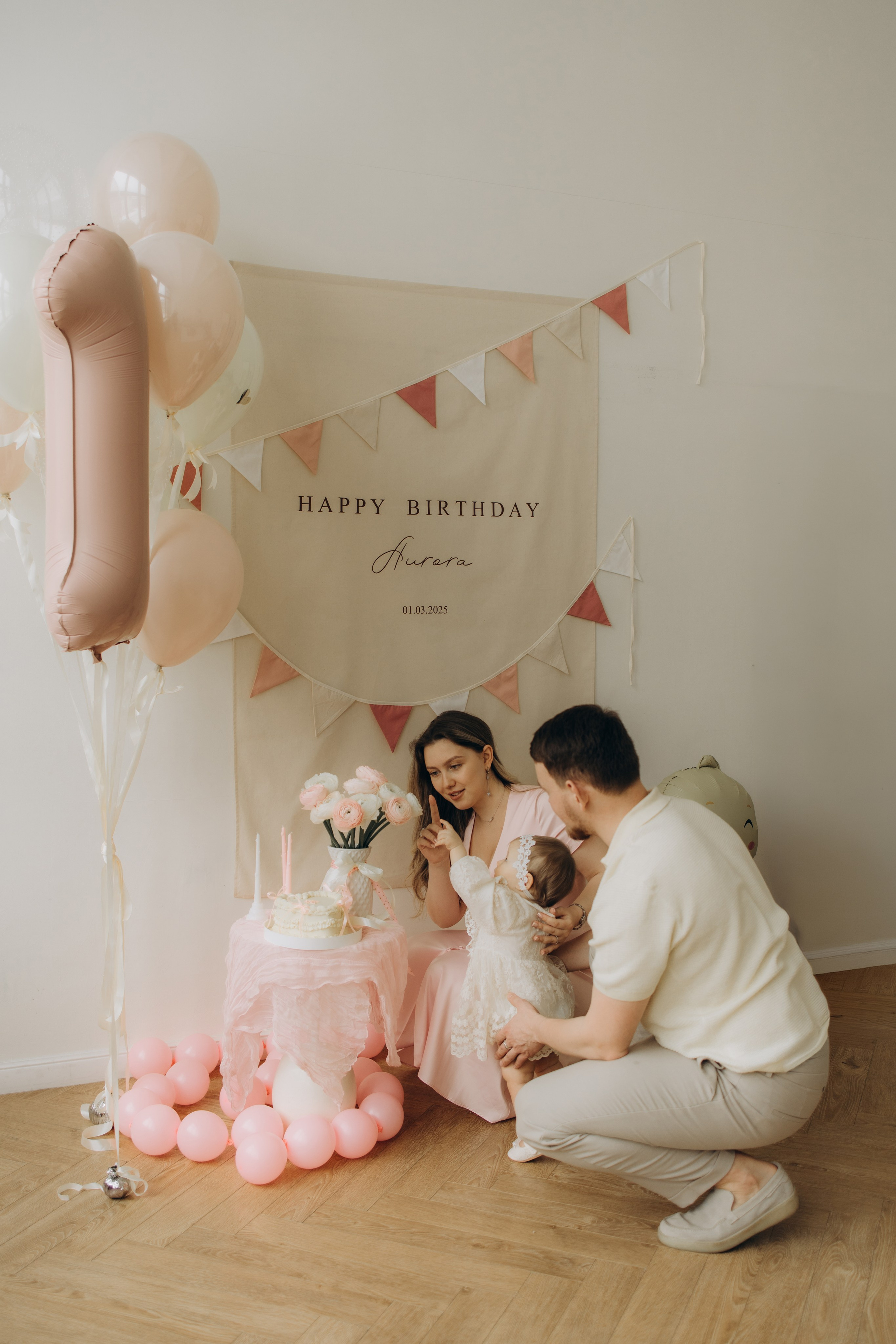 Первый день рождения!. Семейный фотограф Москва Юлиана Фетисова