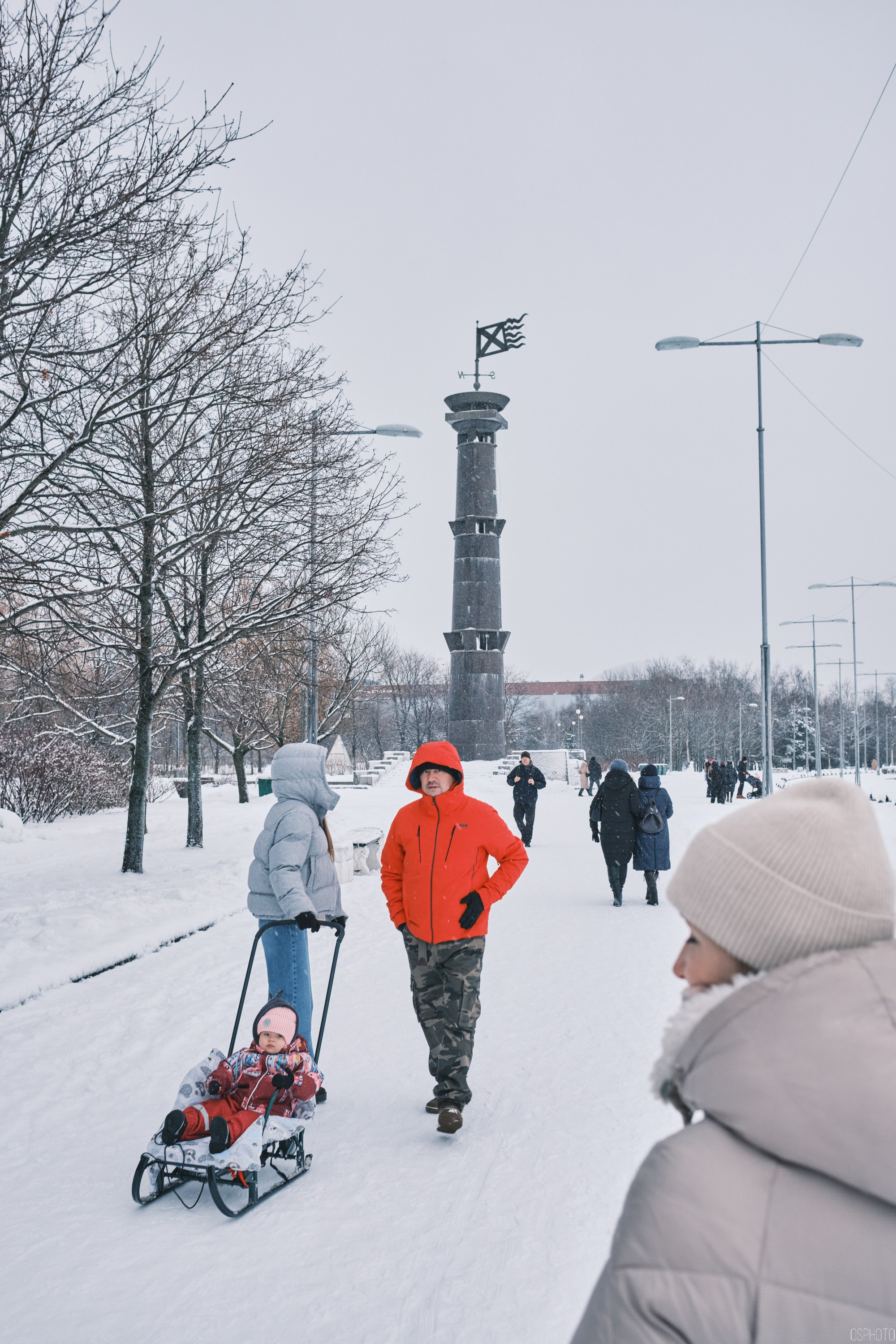 Снег и туман в Санкт-Петербурге. Фотографъ Сергѣевъ. Поймать мгновеніе