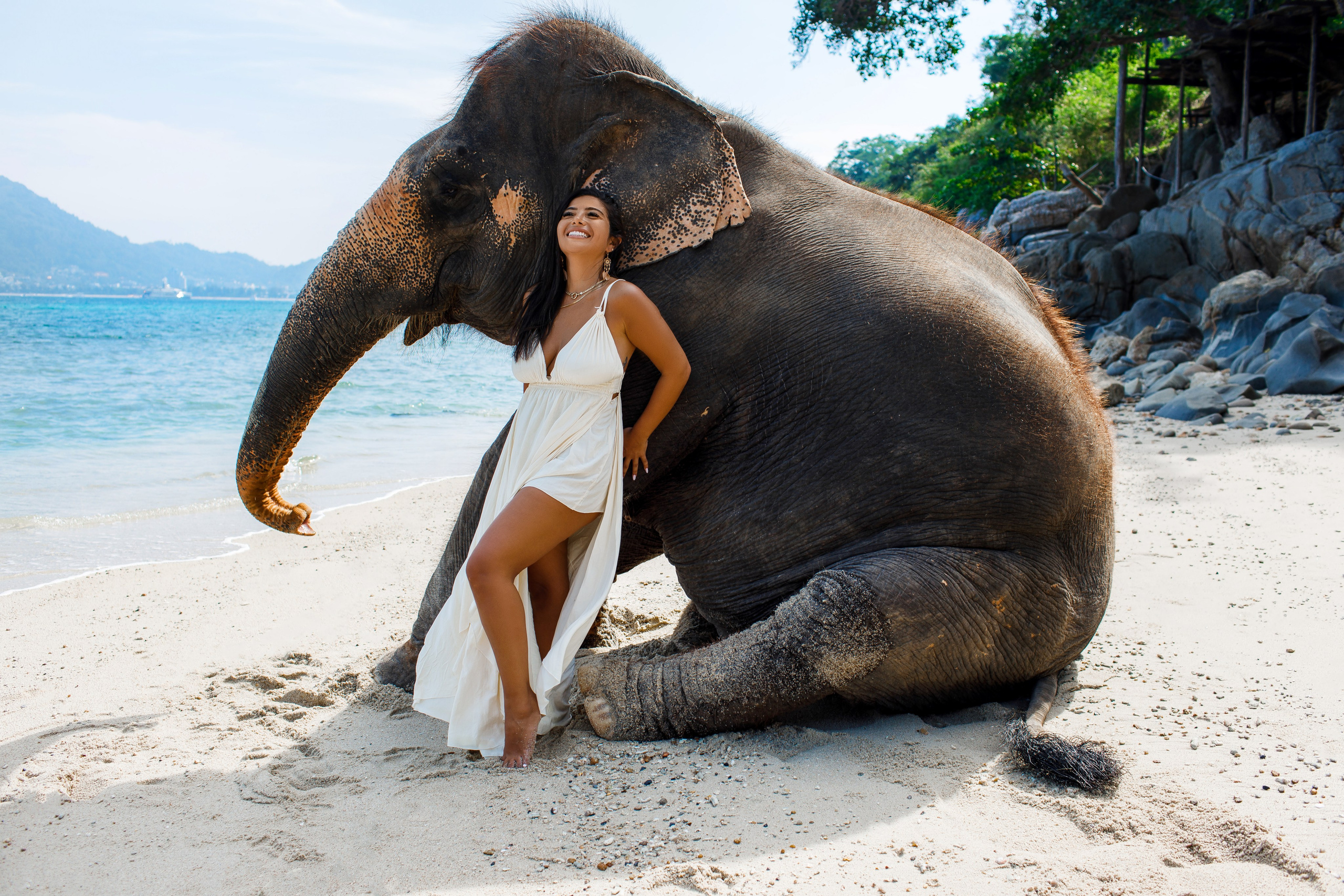 Фотосессия со слонами на Пхукете. Фотограф на Пхукете в Таиланде