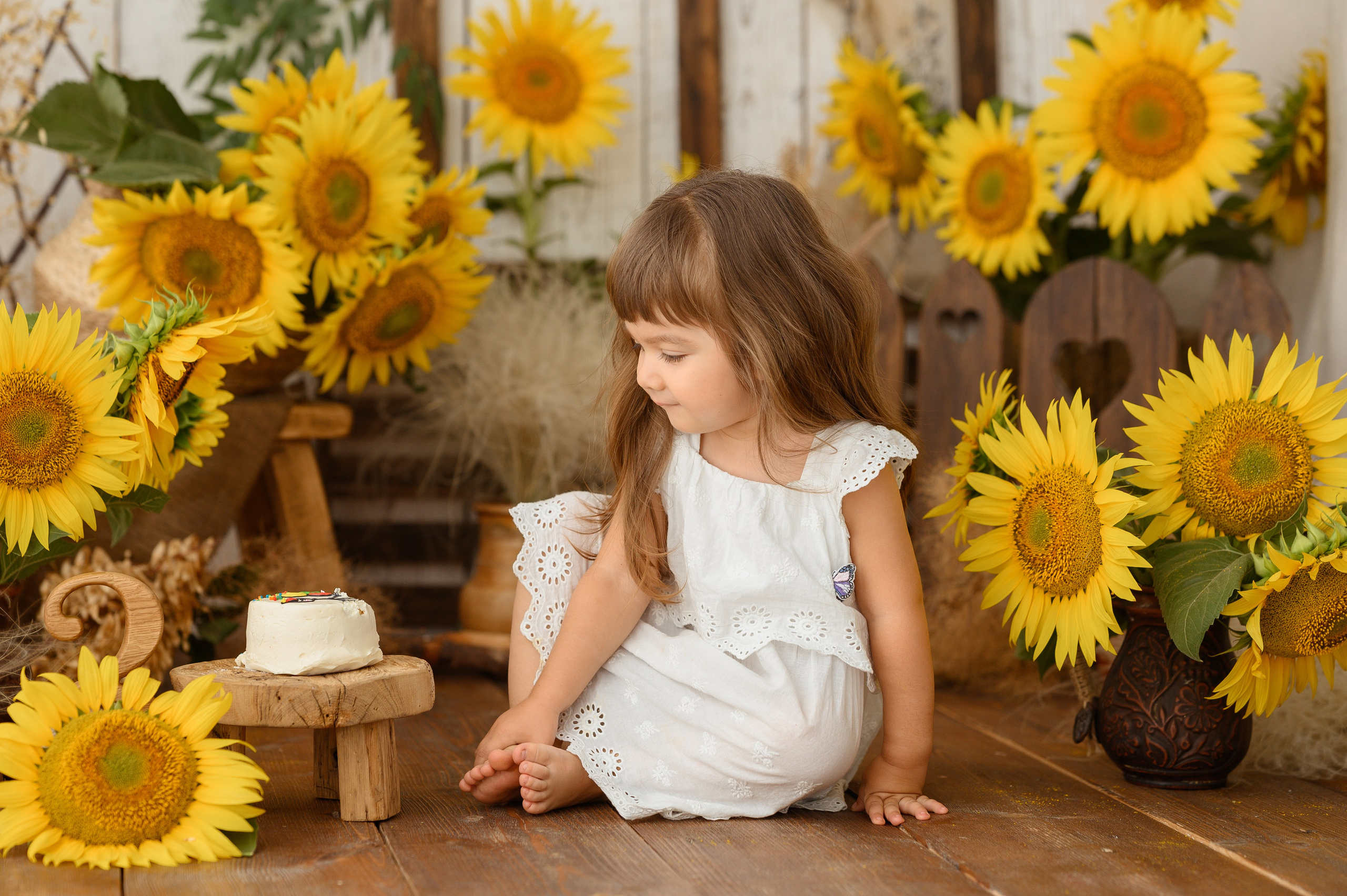 Альмина и подсолнухи. Детский и семейный фотограф Ирина Гладких