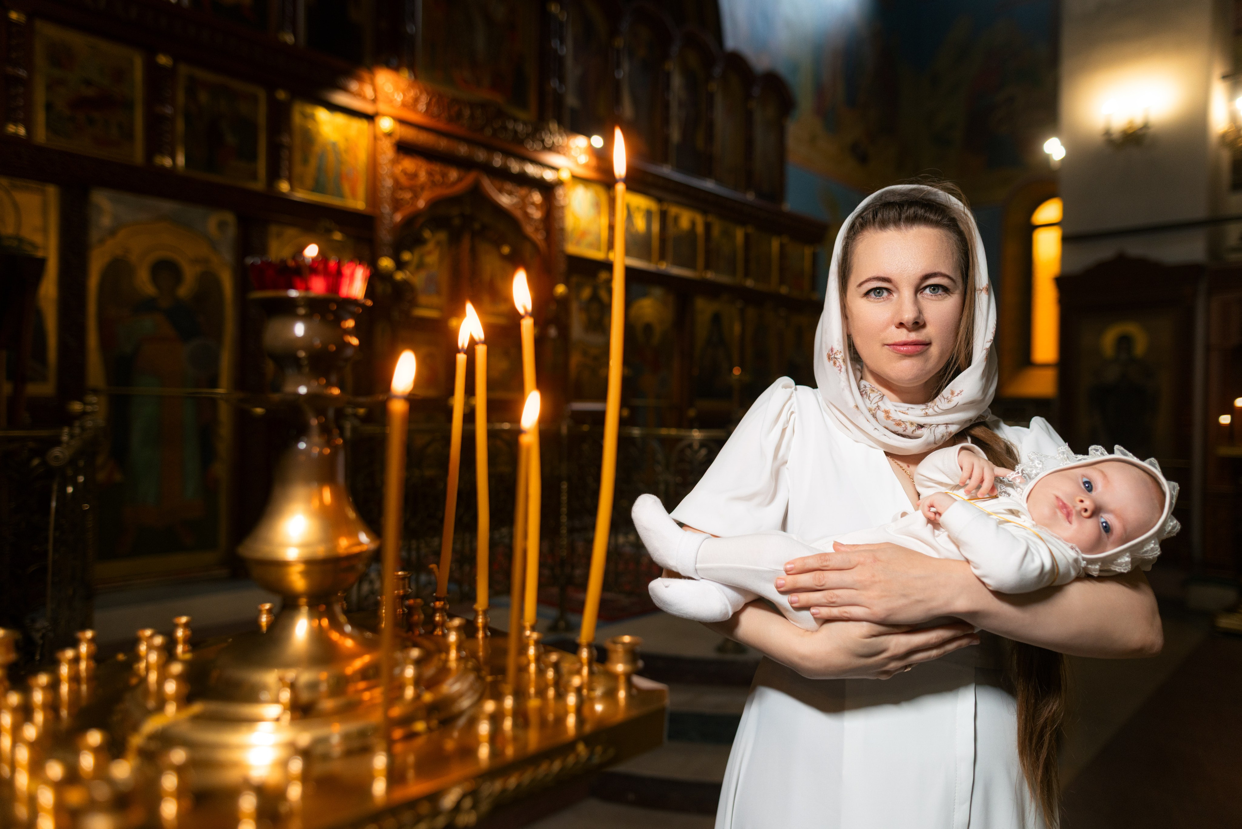 Крещение Алины. Дмитрий Шульгин, портретный фотограф в Воронеже