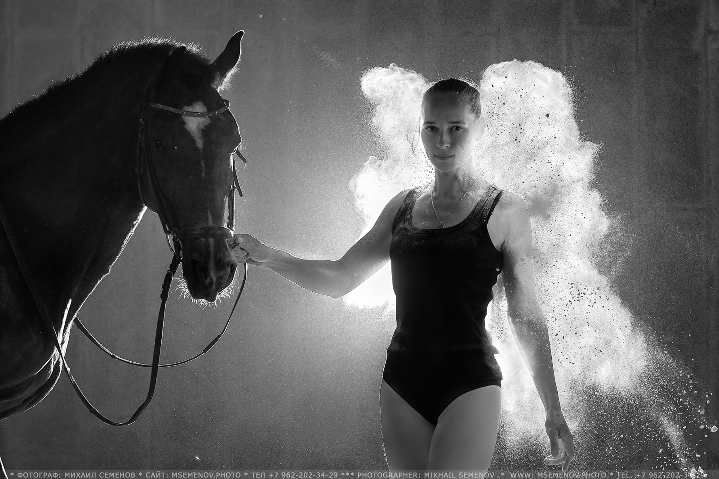 Балет и лошади, фотосессия «ГРАЦИЯ и СИЛА-1» Фотограф Михаил Семенов г. Ярославль