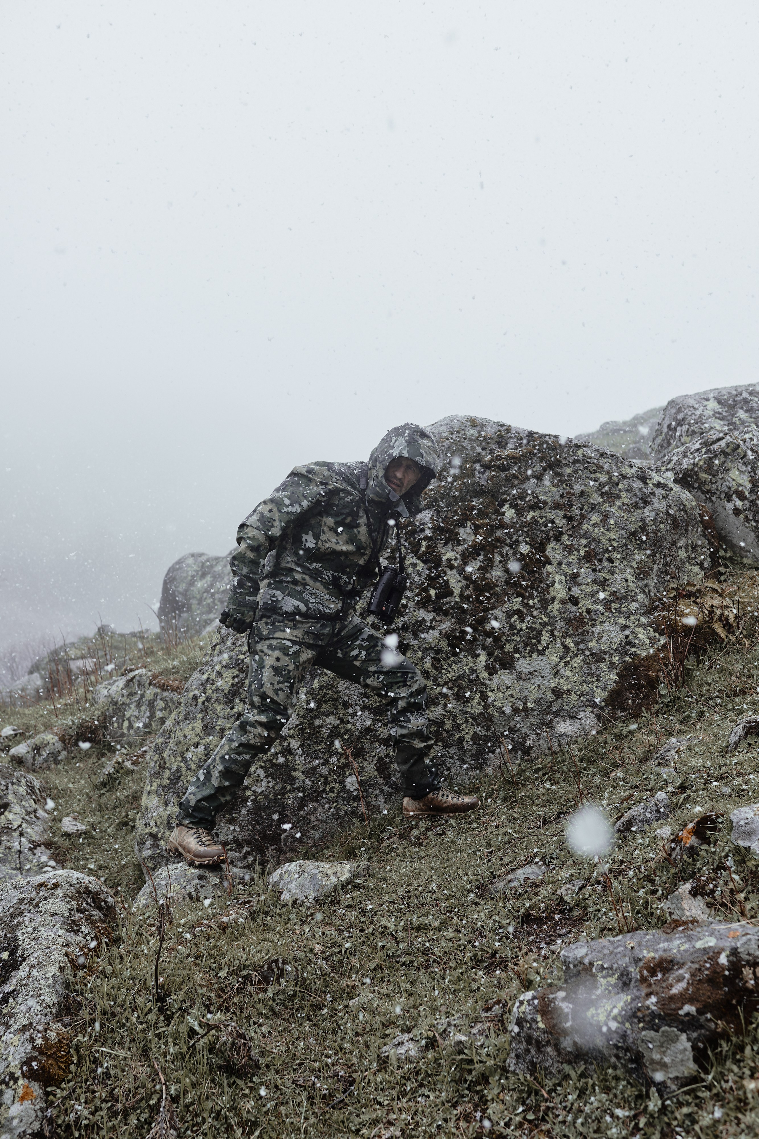 Съемка для бренда охотничьей одежды под ключ. Фотограф Продюсер в горах КБР / Москва Нальчик Горы