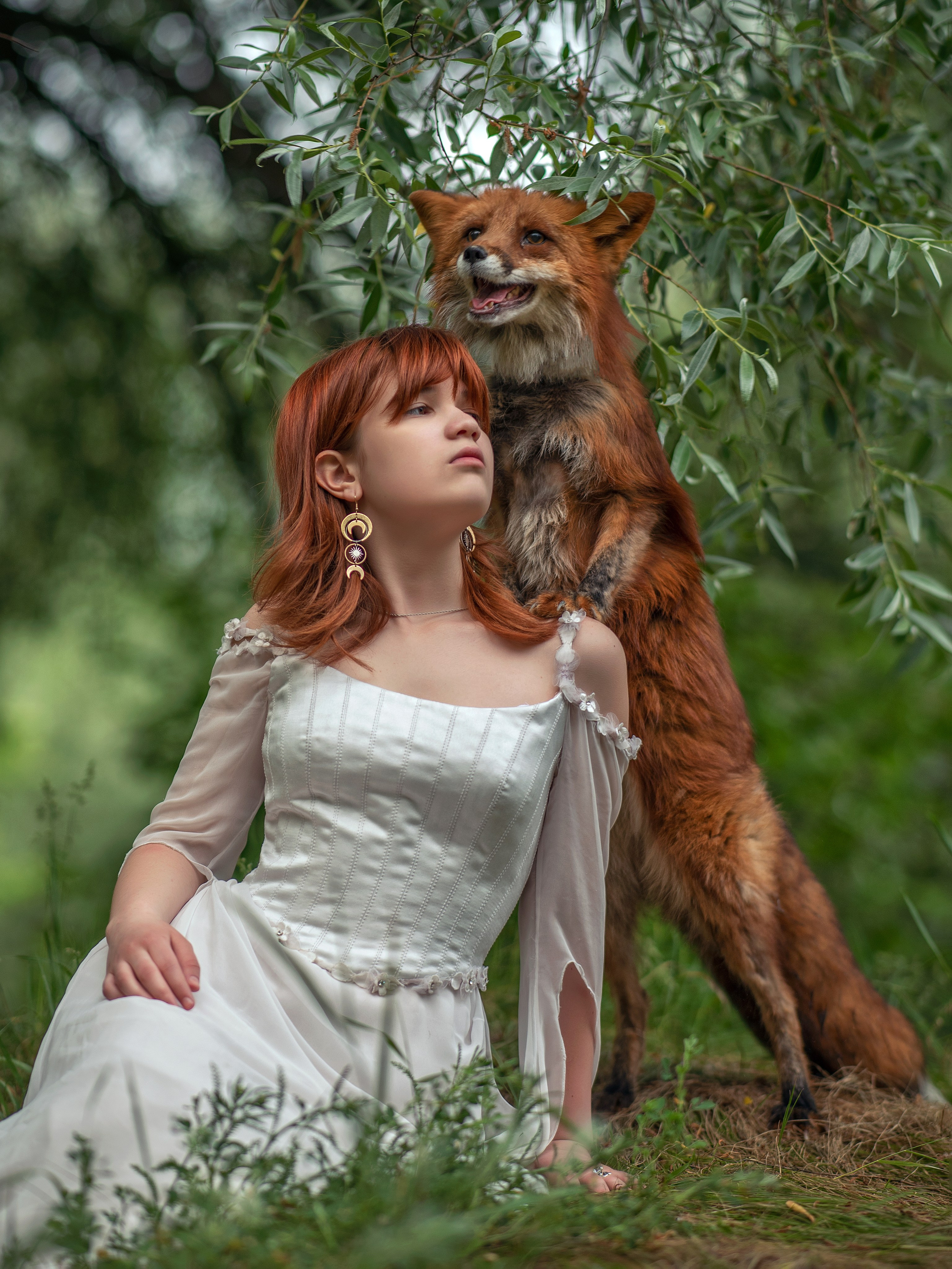 фотосессия с лисой, лиса для фотосессии, рыжая лиса, юлиана бевз, сказочная фотосессия, сказочная фотография, волшебная фотосессия, фотосессия с лисой в москве, фотосессия в москве, оригинальная фотосессия москва, девушка с лисой, девушка и лиса