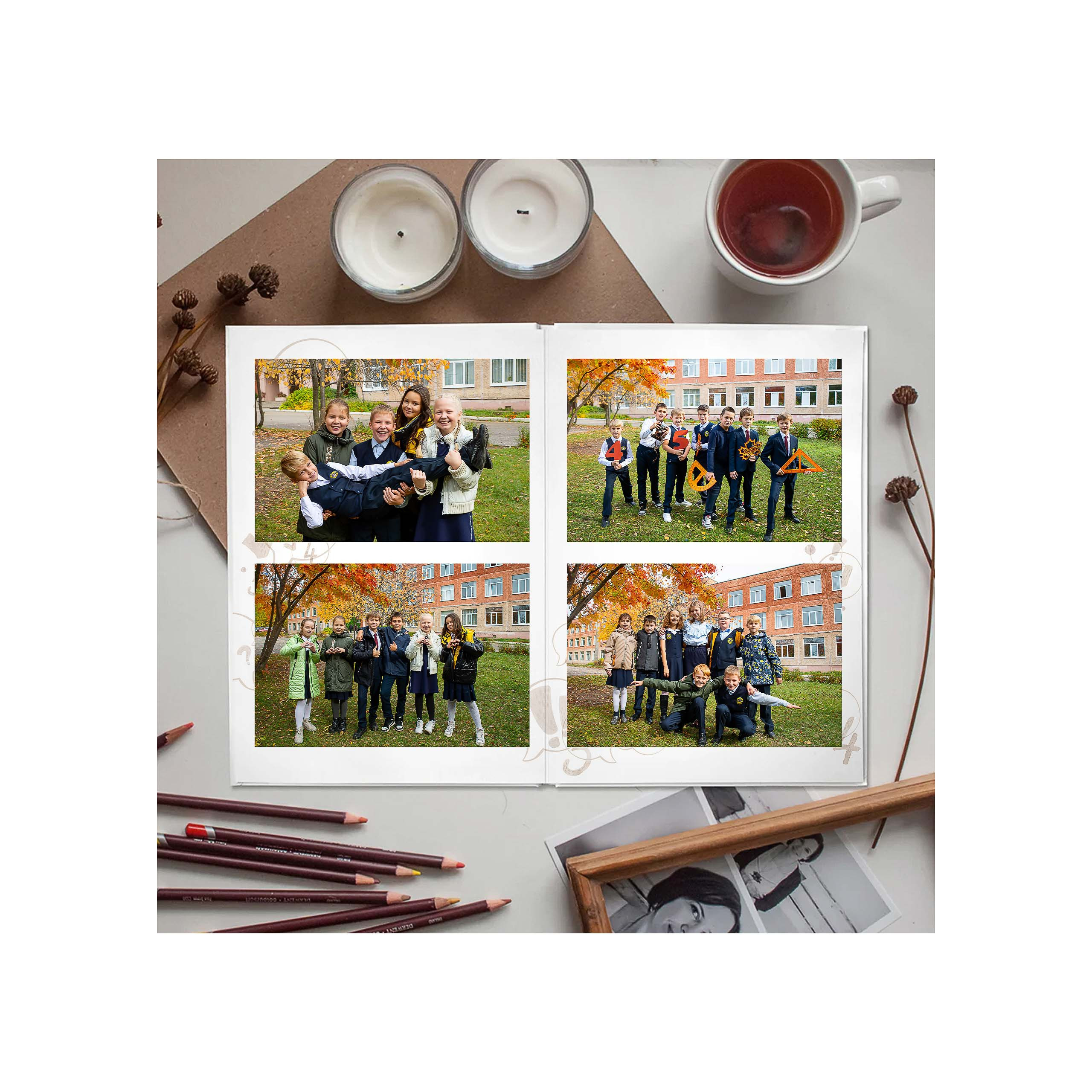 Выпускной альбом 1-4 класс за 5000 руб. на 10 разворотов. Выпускной школьный альбом в Москве / Школьный фотограф Юлия Михайленко
