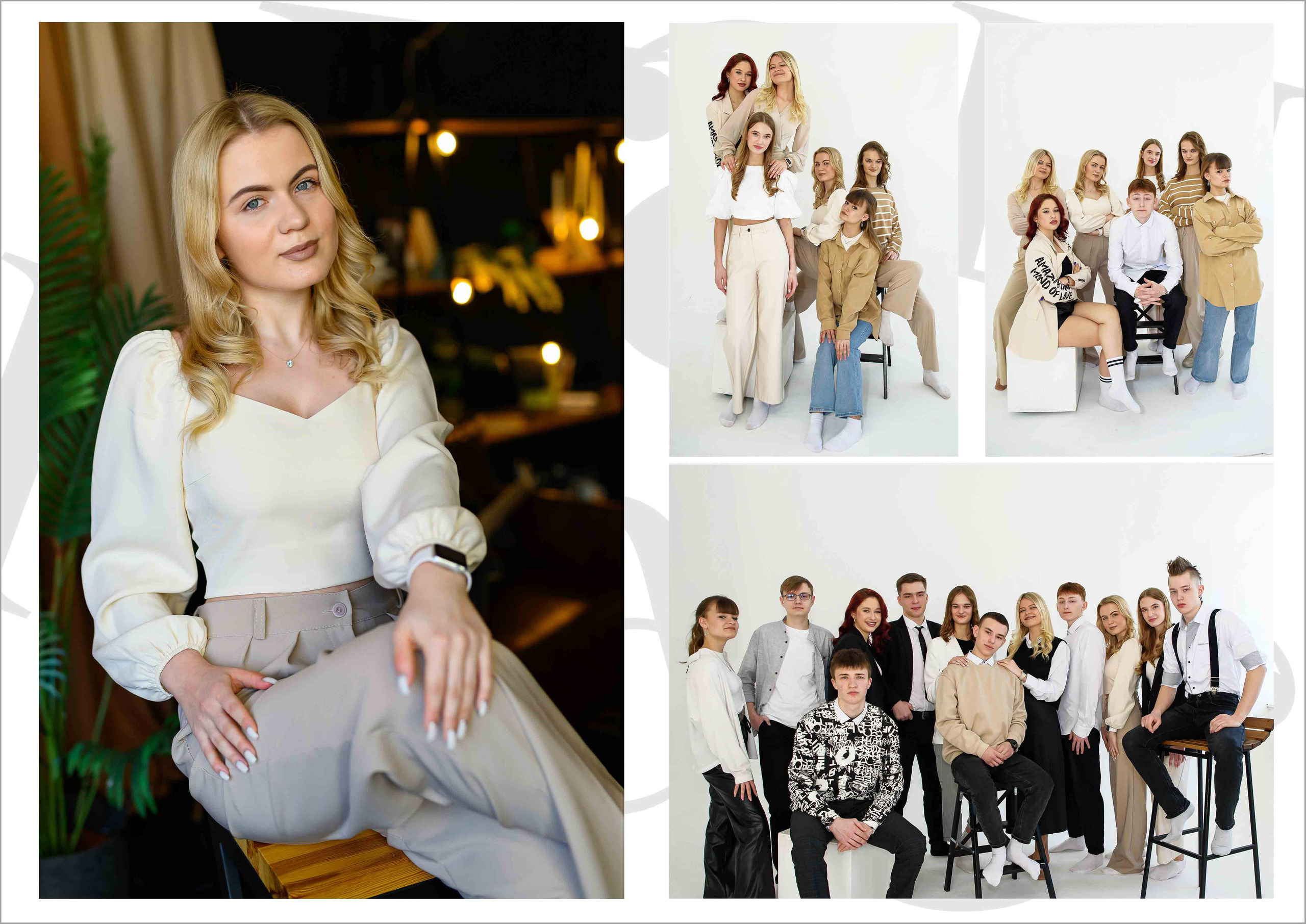 Школьный альбом 9-11 класс за 3600 руб. на 5 разворотов. Выпускной школьный альбом в Москве / Школьный фотограф Юлия Михайленко