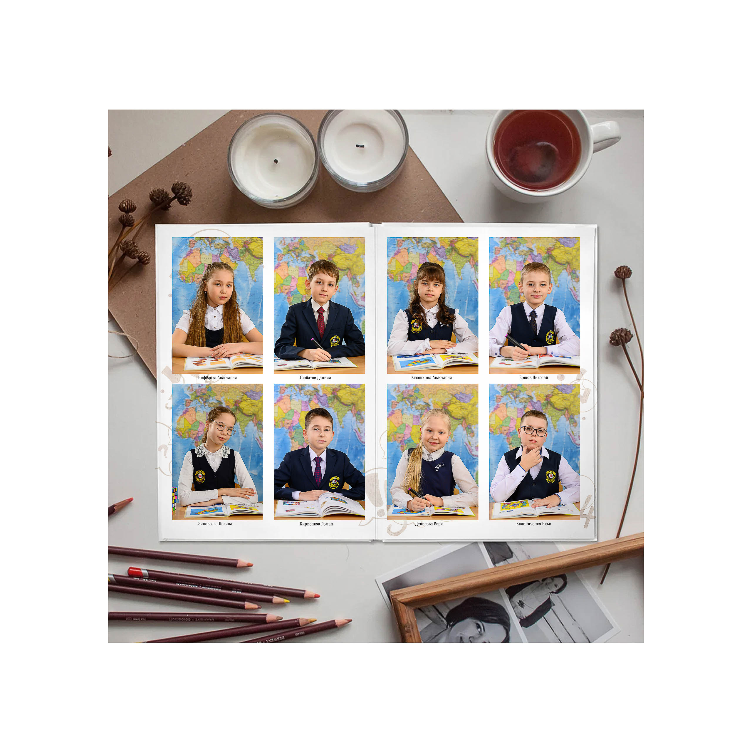 Выпускной альбом 1-4 класс за 5000 руб. на 10 разворотов. Выпускной школьный альбом в Москве / Школьный фотограф Юлия Михайленко
