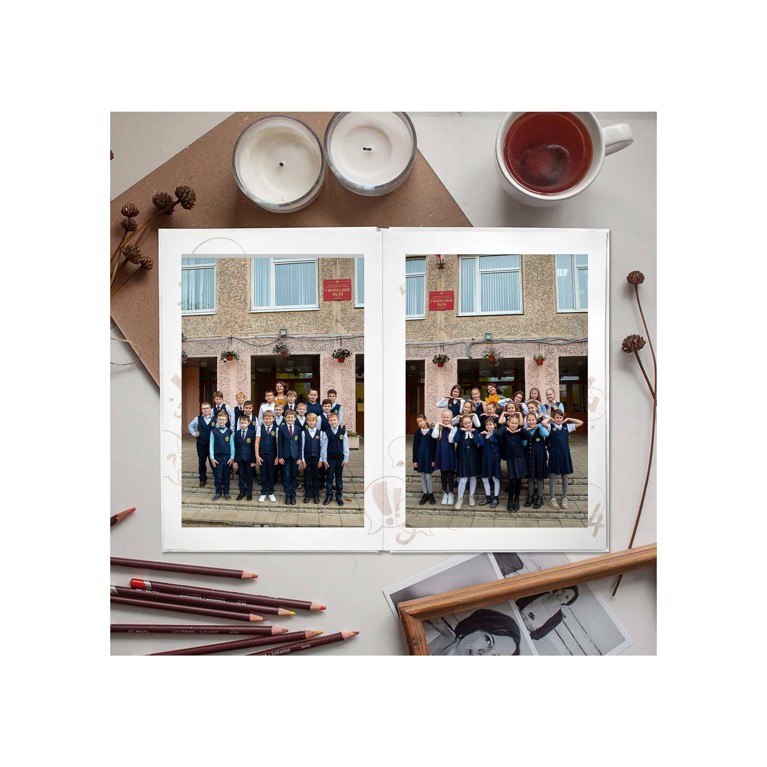Выпускной альбом 1-4 класс за 5000 руб. на 10 разворотов. Выпускной школьный альбом в Москве / Школьный фотограф Юлия Михайленко