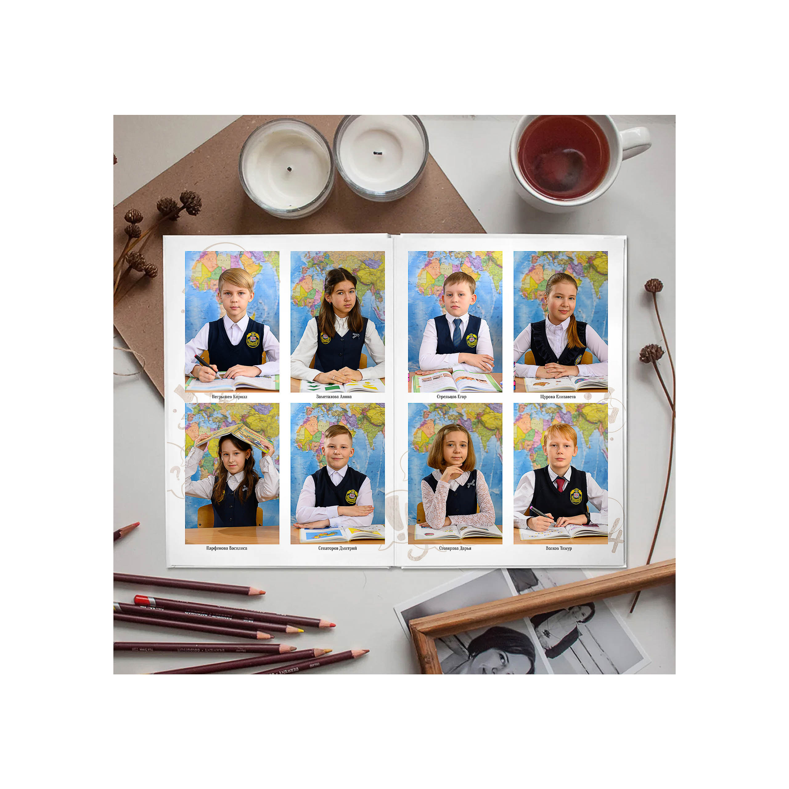 Выпускной альбом 1-4 класс за 5000 руб. на 10 разворотов. Выпускной школьный альбом в Москве / Школьный фотограф Юлия Михайленко