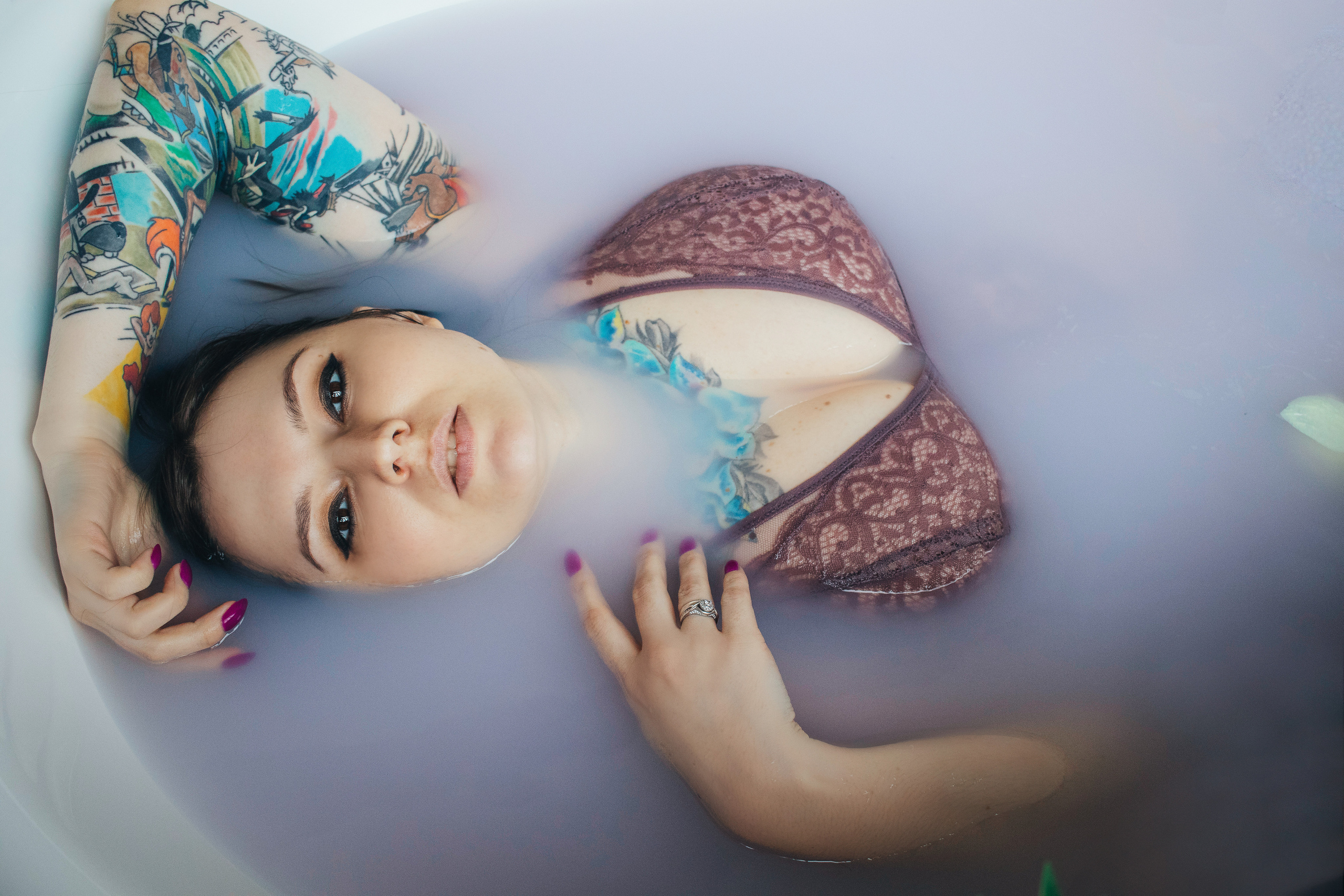 Фотосессия в ванной. Портретный фотограф Москва