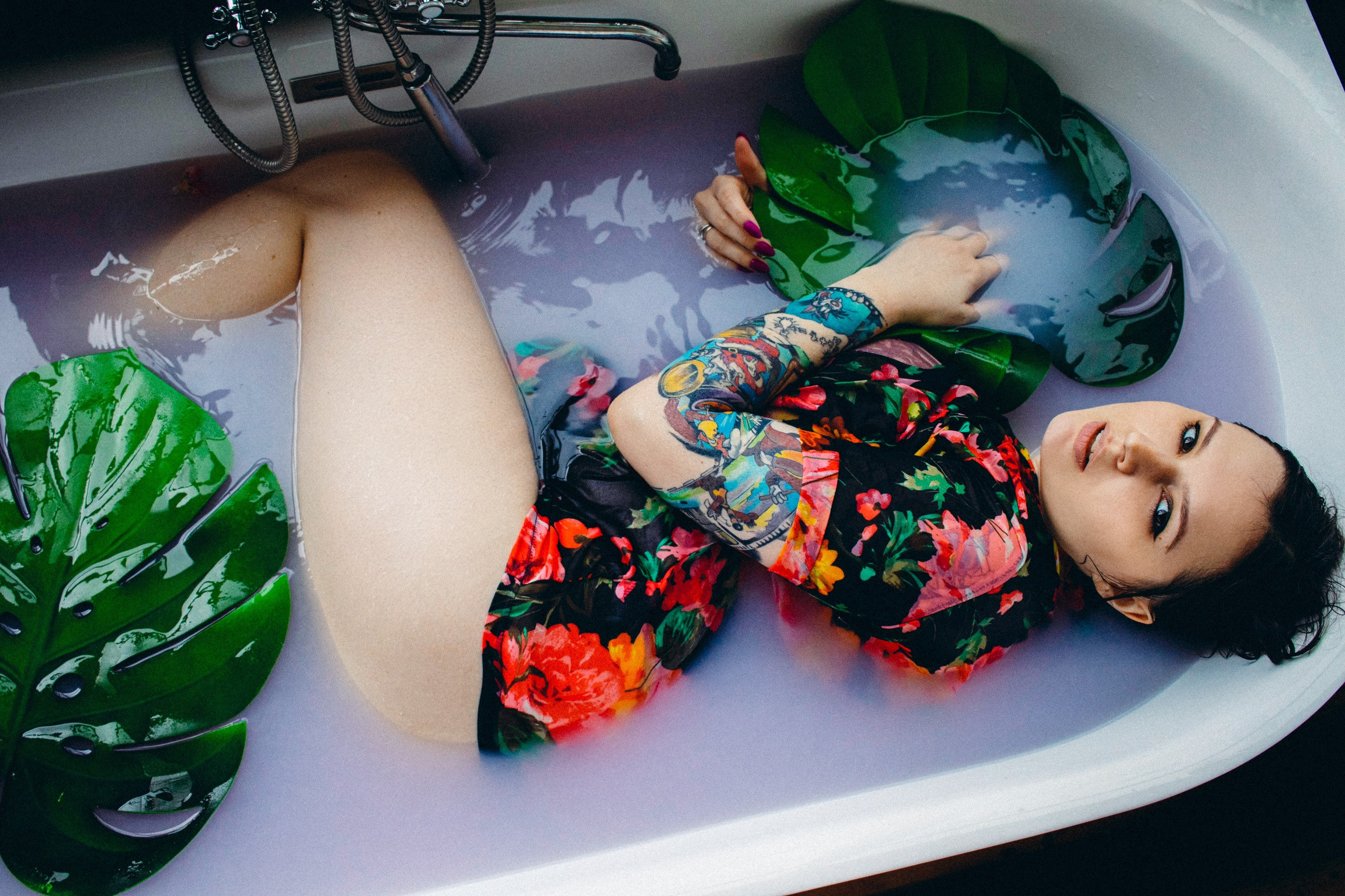 Фотосессия в ванной. Портретный фотограф Москва