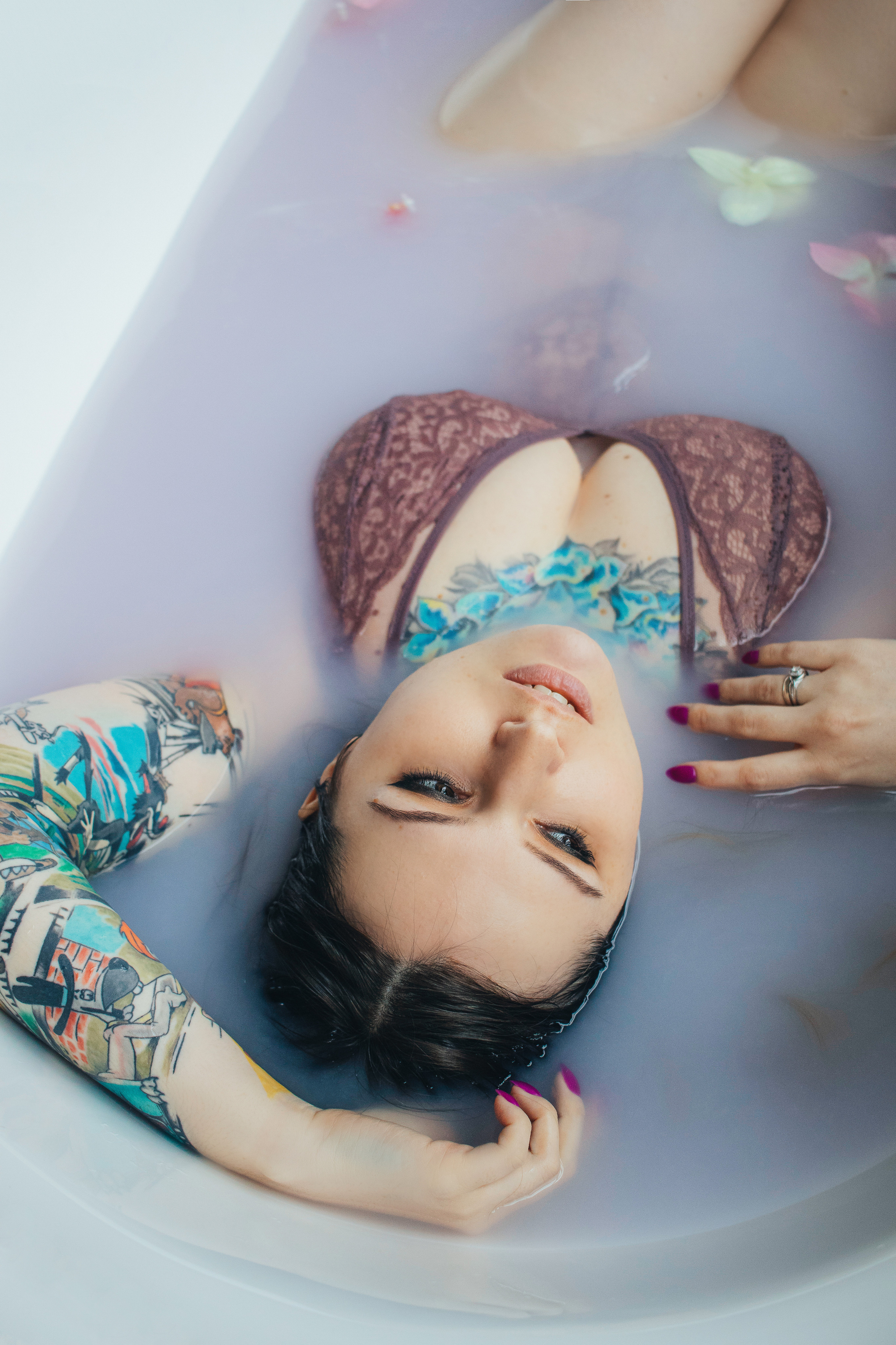 Фотосессия в ванной. Портретный фотограф Москва