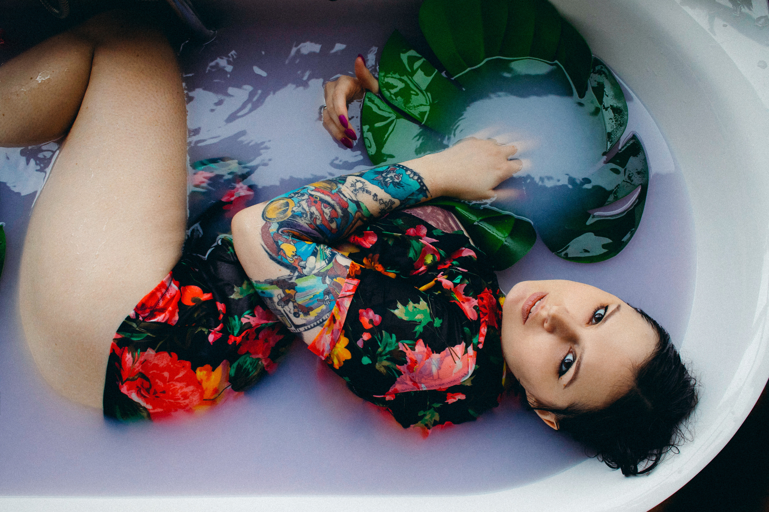 Фотосессия в ванной. Портретный фотограф Москва