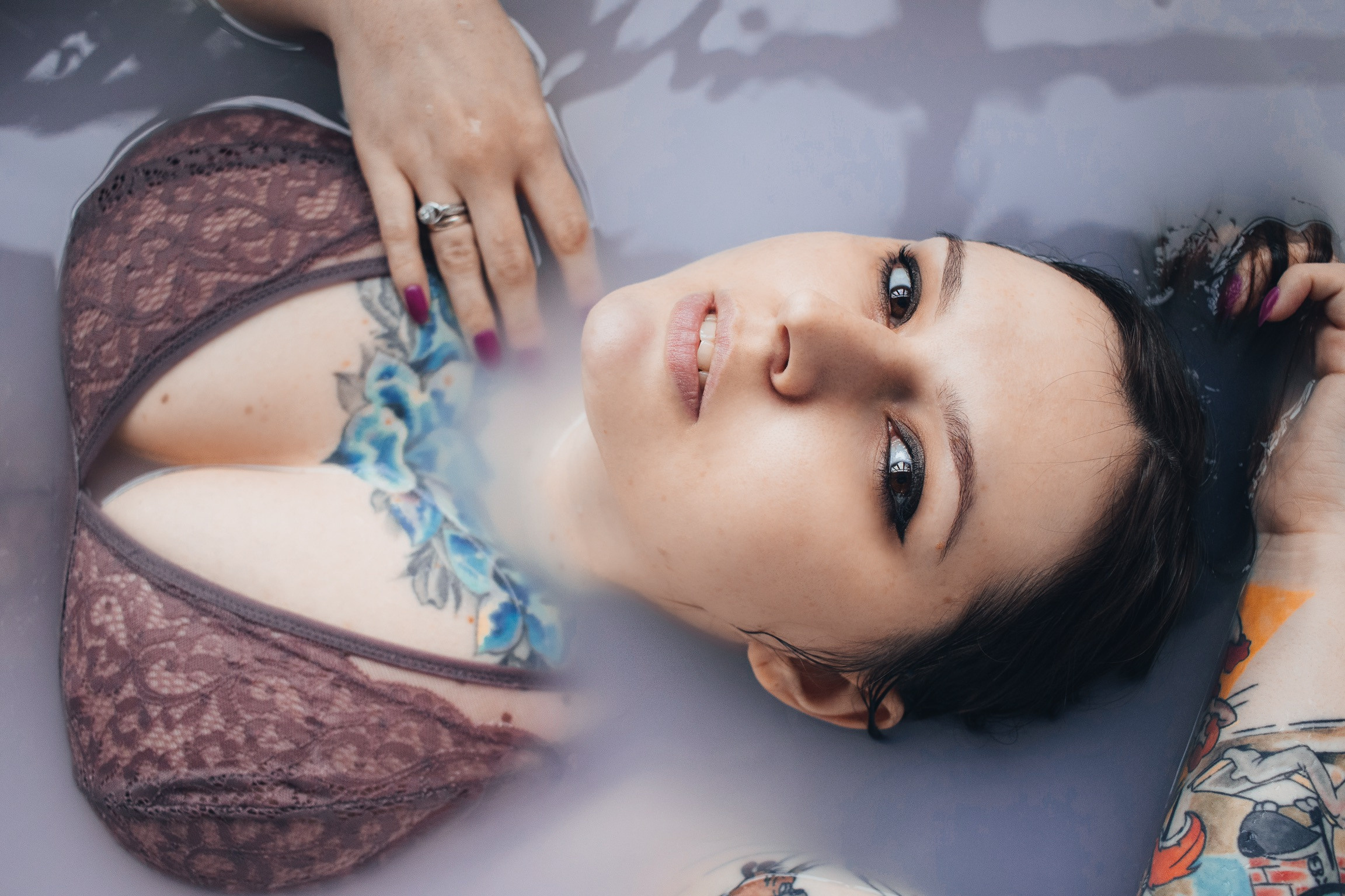 Фотосессия в ванной. Портретный фотограф Москва