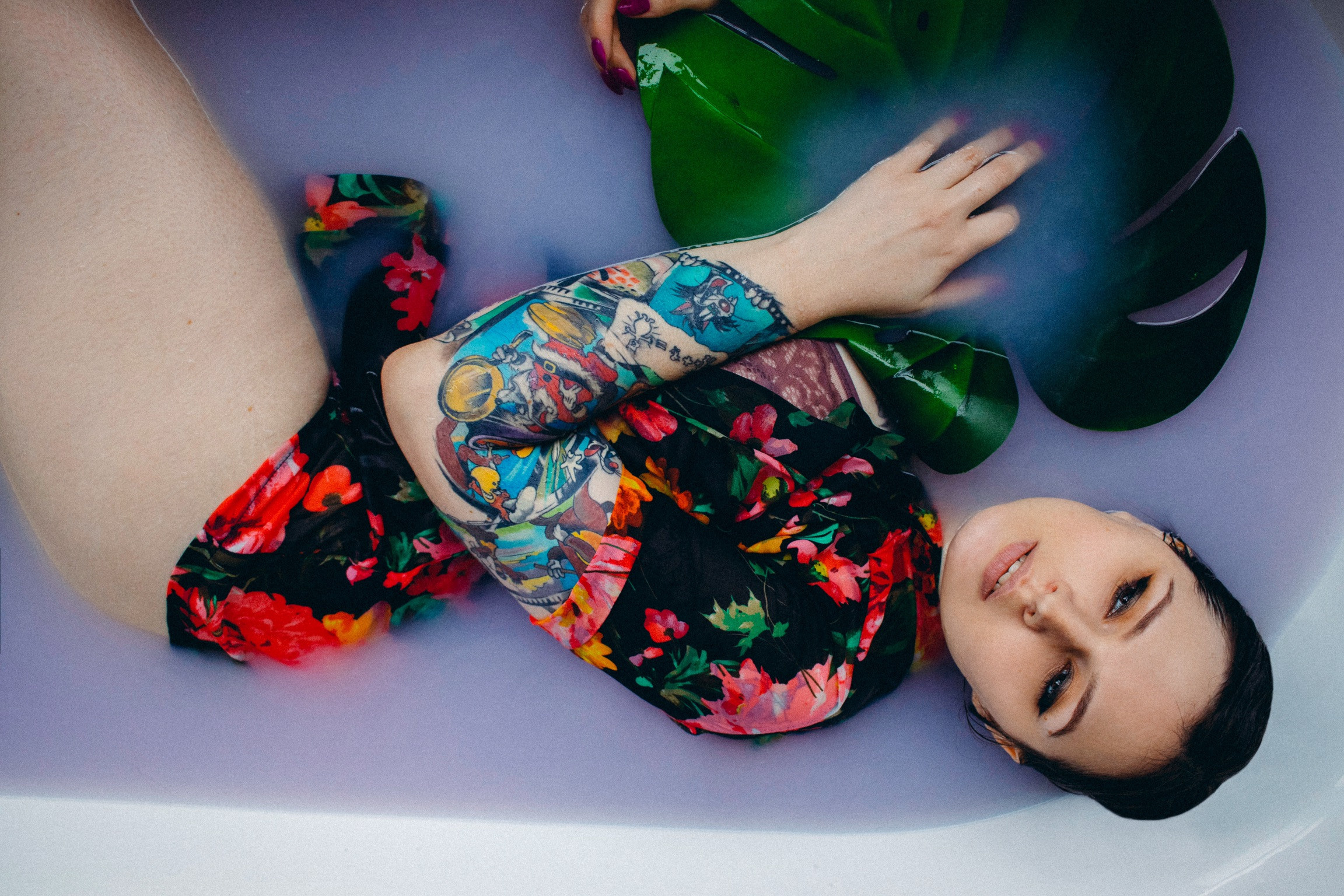 Фотосессия в ванной. Портретный фотограф Москва