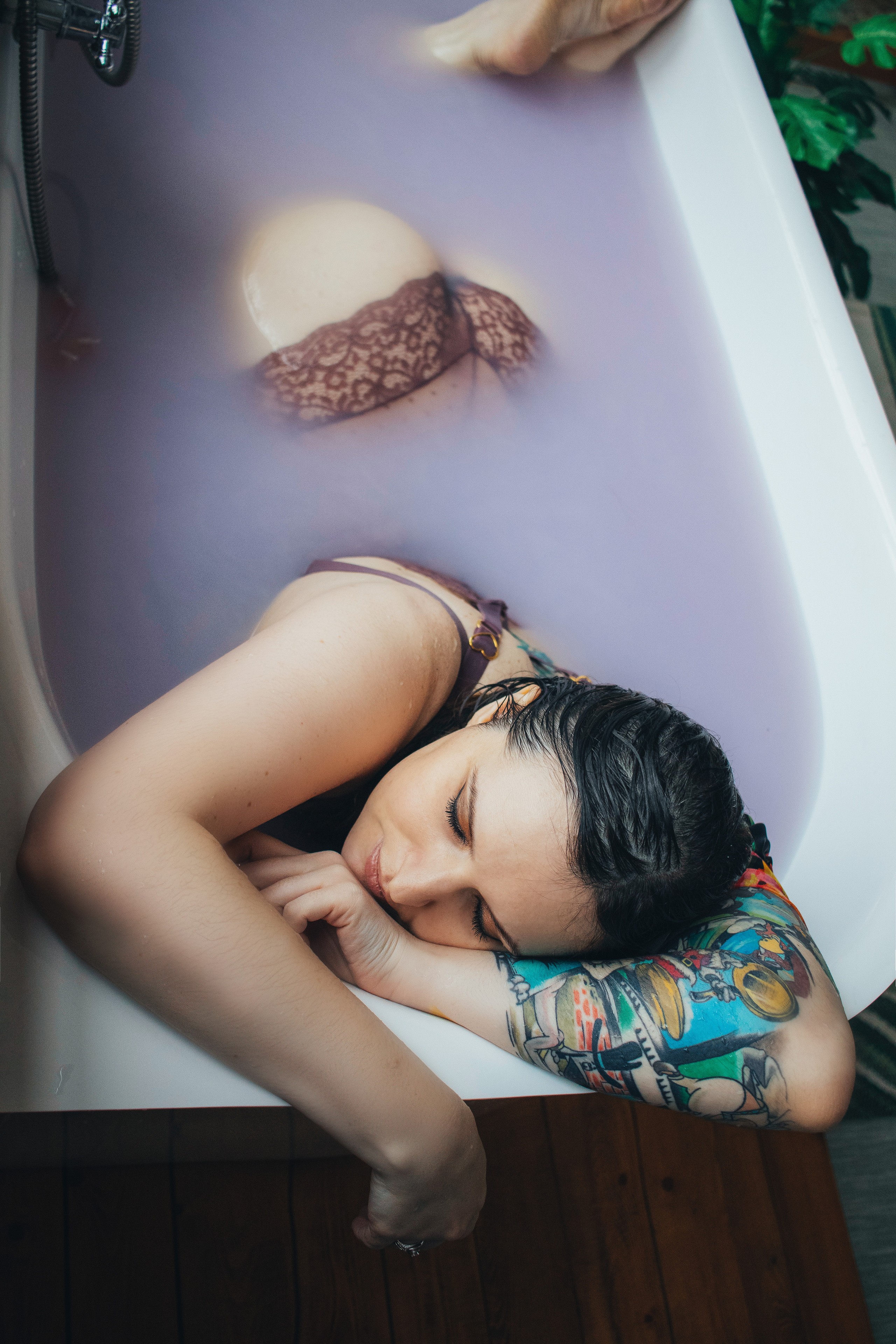 Фотосессия в ванной. Портретный фотограф Москва