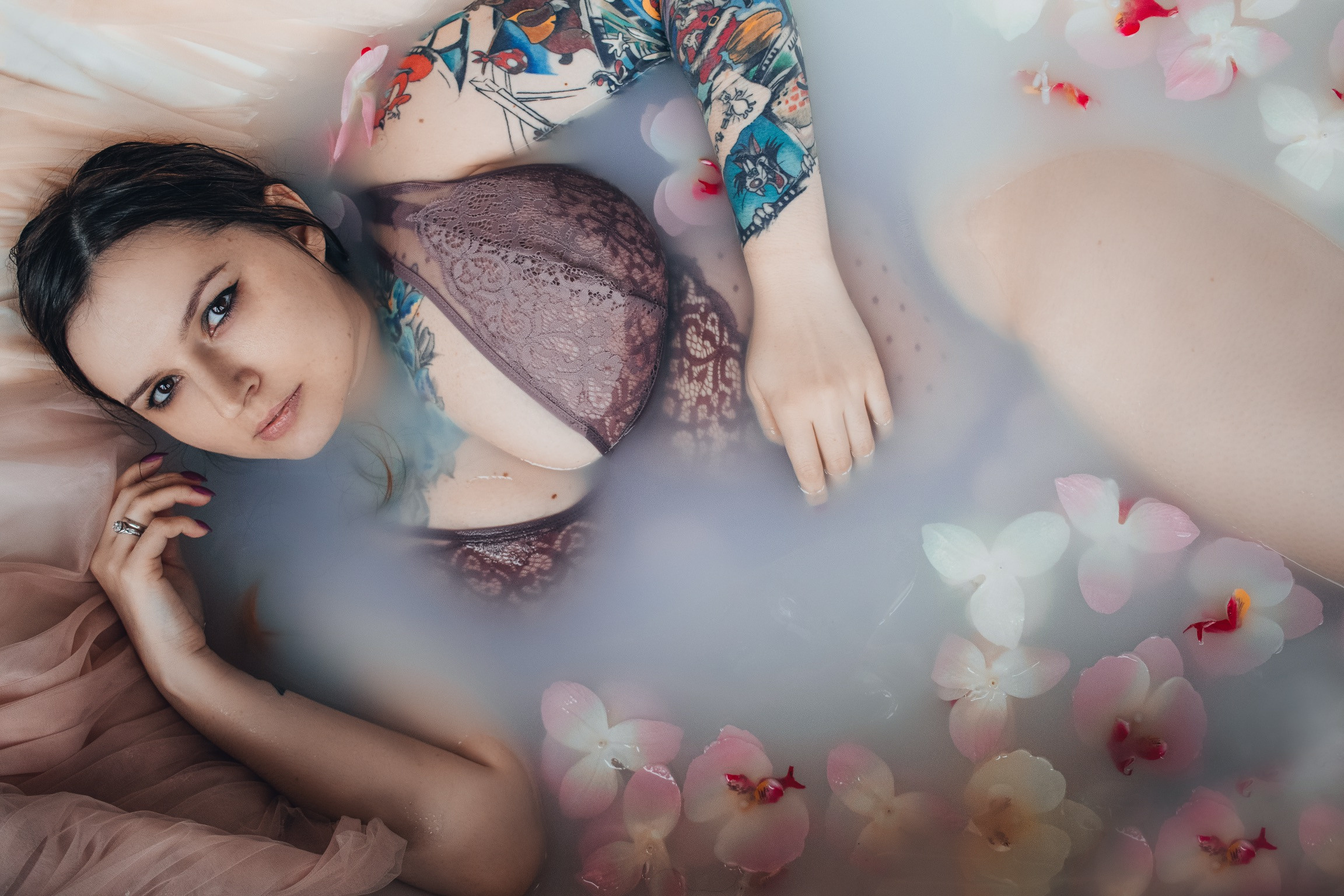 Фотосессия в ванной. Портретный фотограф Москва