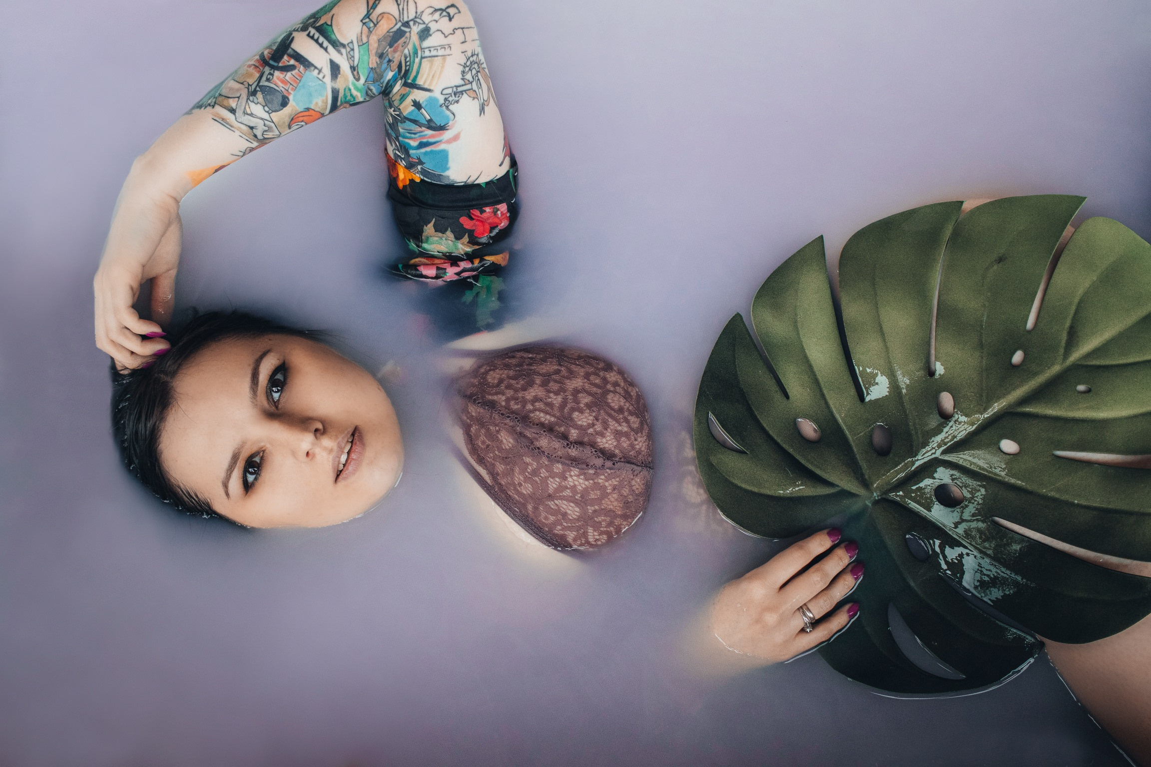 Фотосессия в ванной. Портретный фотограф Москва