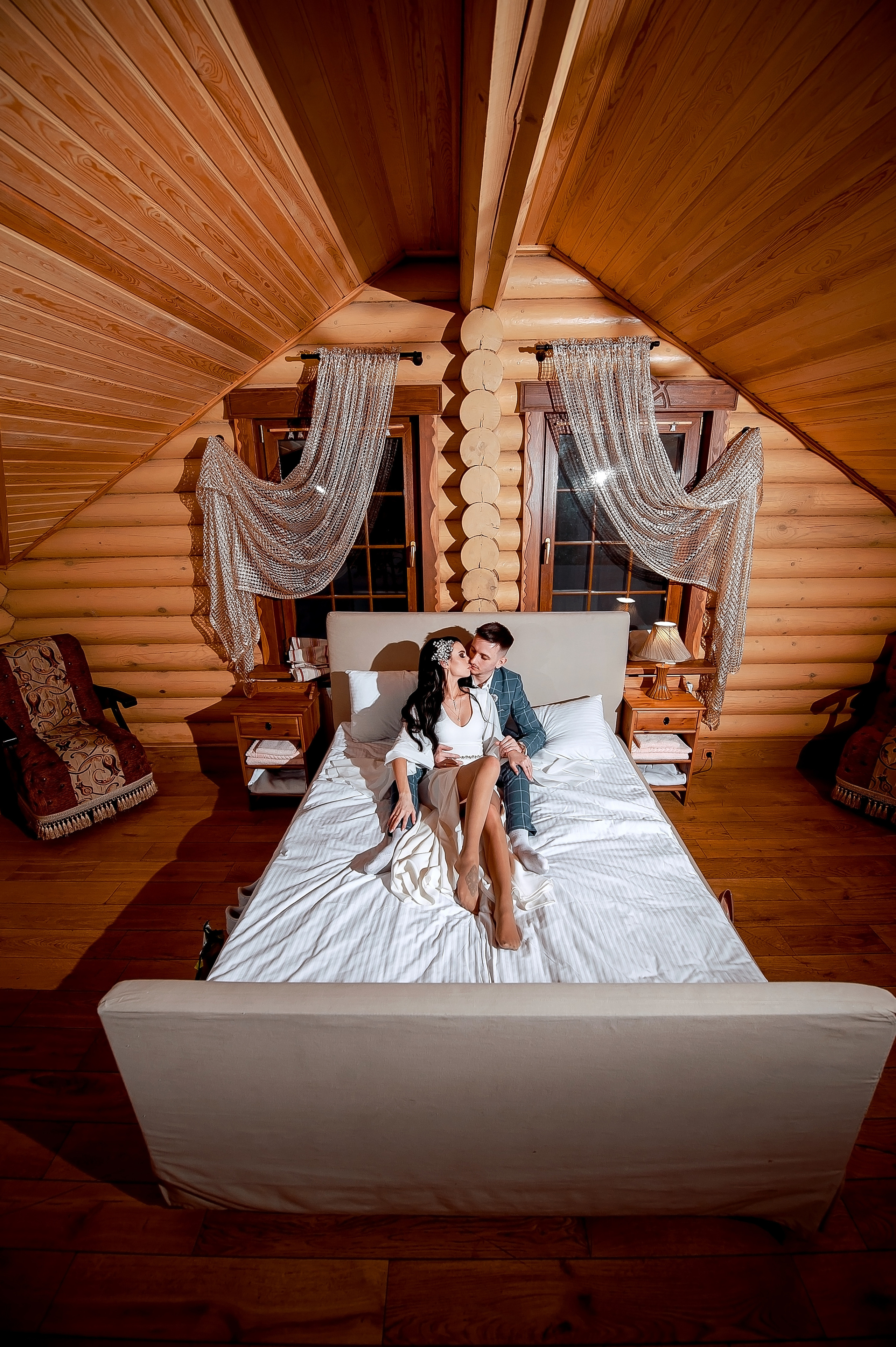 Зимняя свадьба в Лесных прудах, Щелково. Свадебный и семейный фотограф Виктория Носачёва. Щелково, Москва и МО