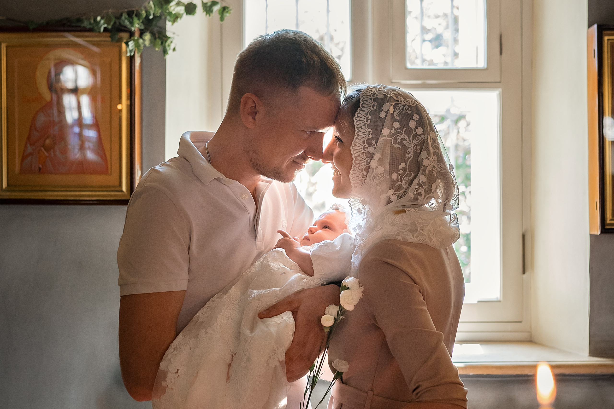 Крещение Софии. Фотограф Крещения и Венчания в Москве