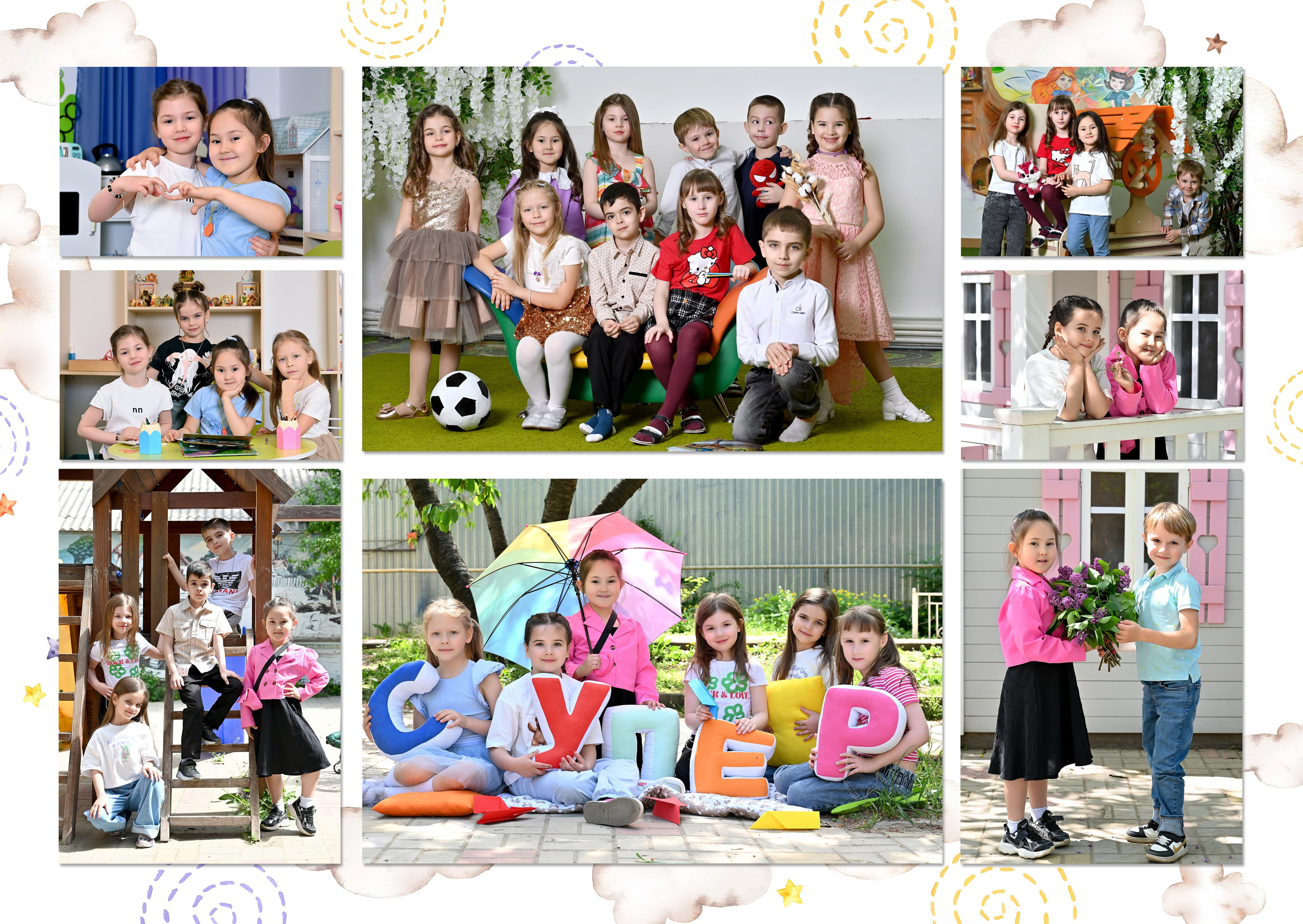 Выпускные альбомы для детского сада в Ростове-на-Дону. Школьный и семейный фотограф в Ростове-на-Дону