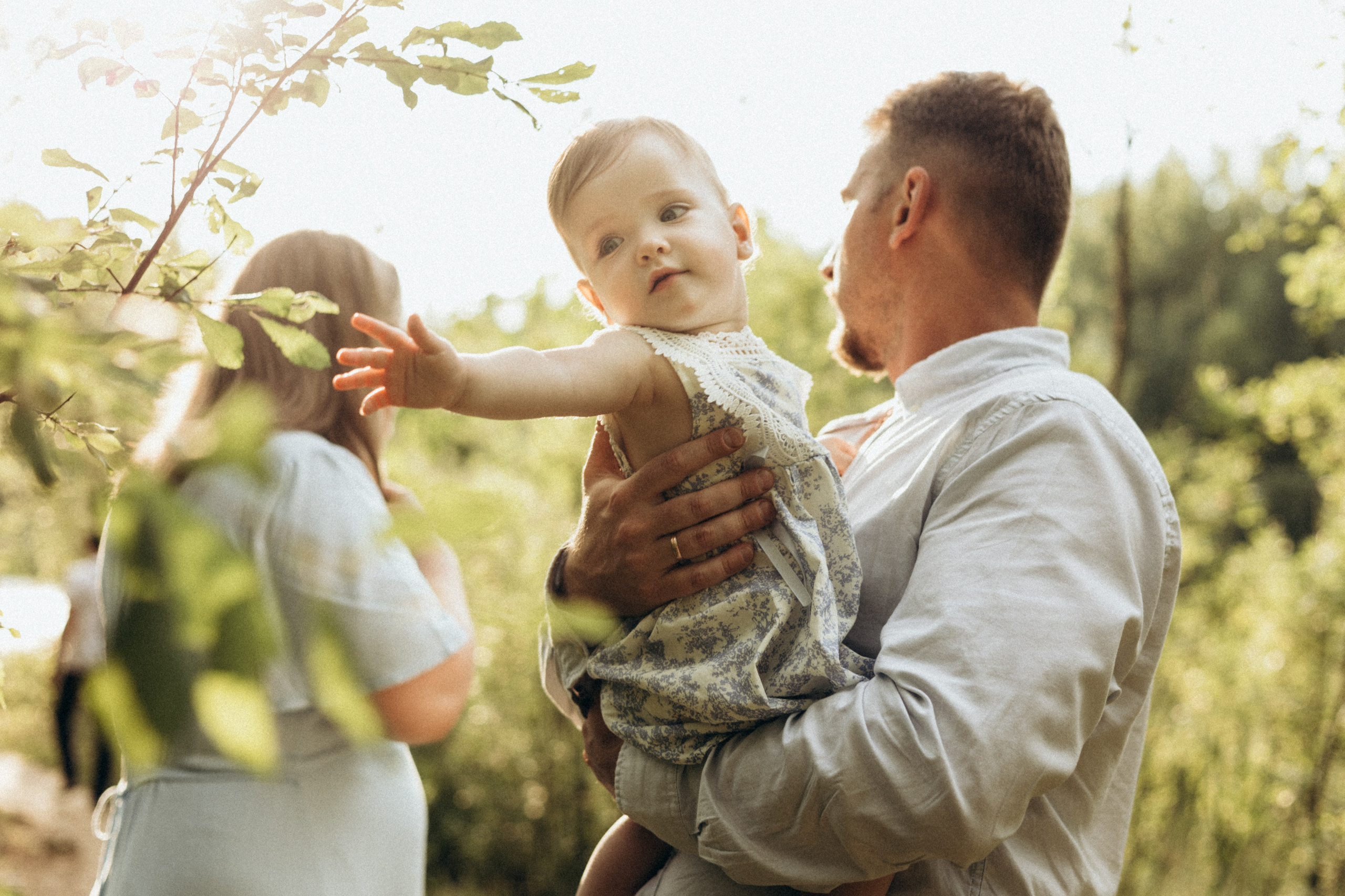 Семейная фотосессия на годик ребенка