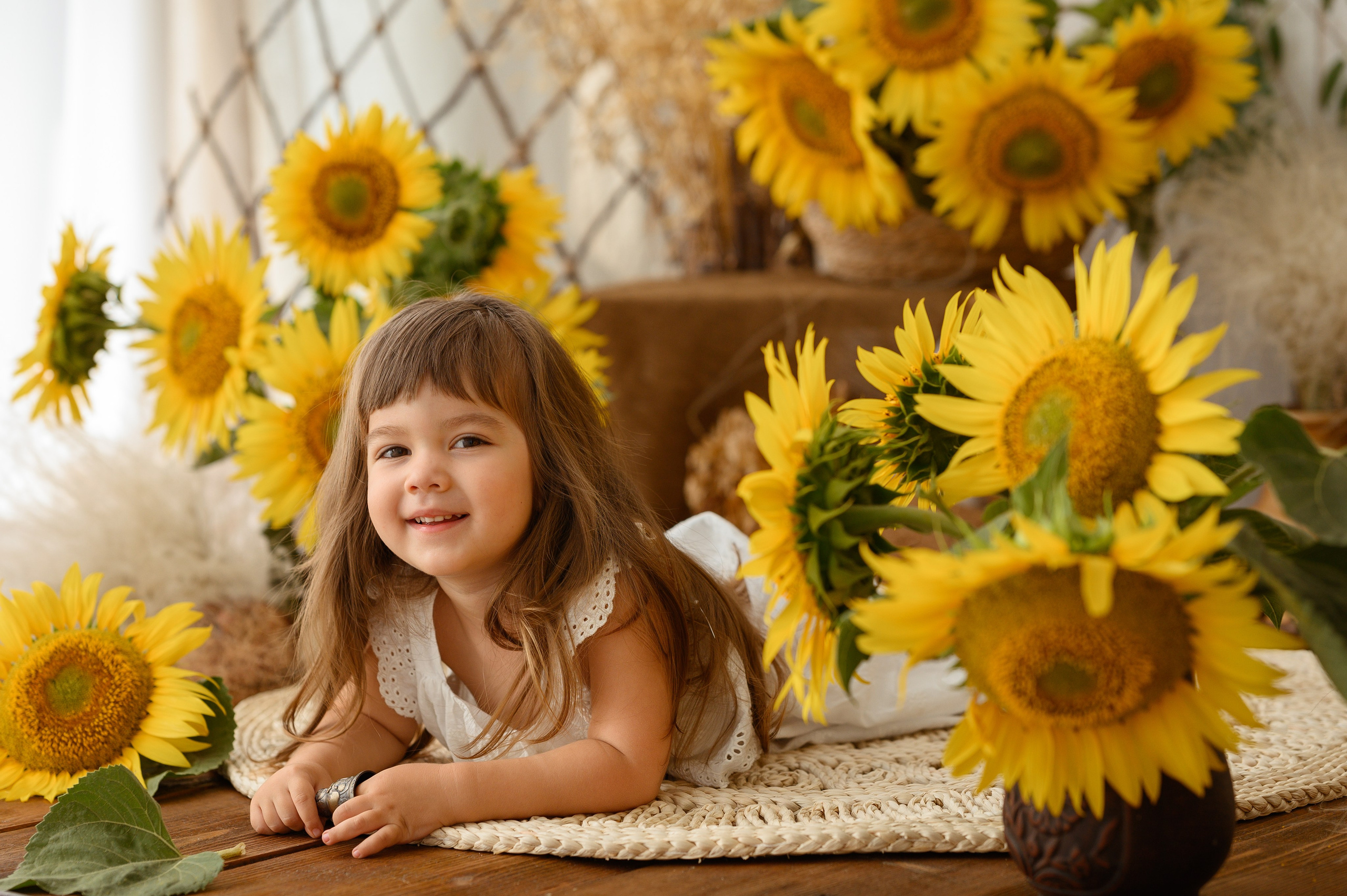 Альмина и подсолнухи. Детский и семейный фотограф Ирина Гладких