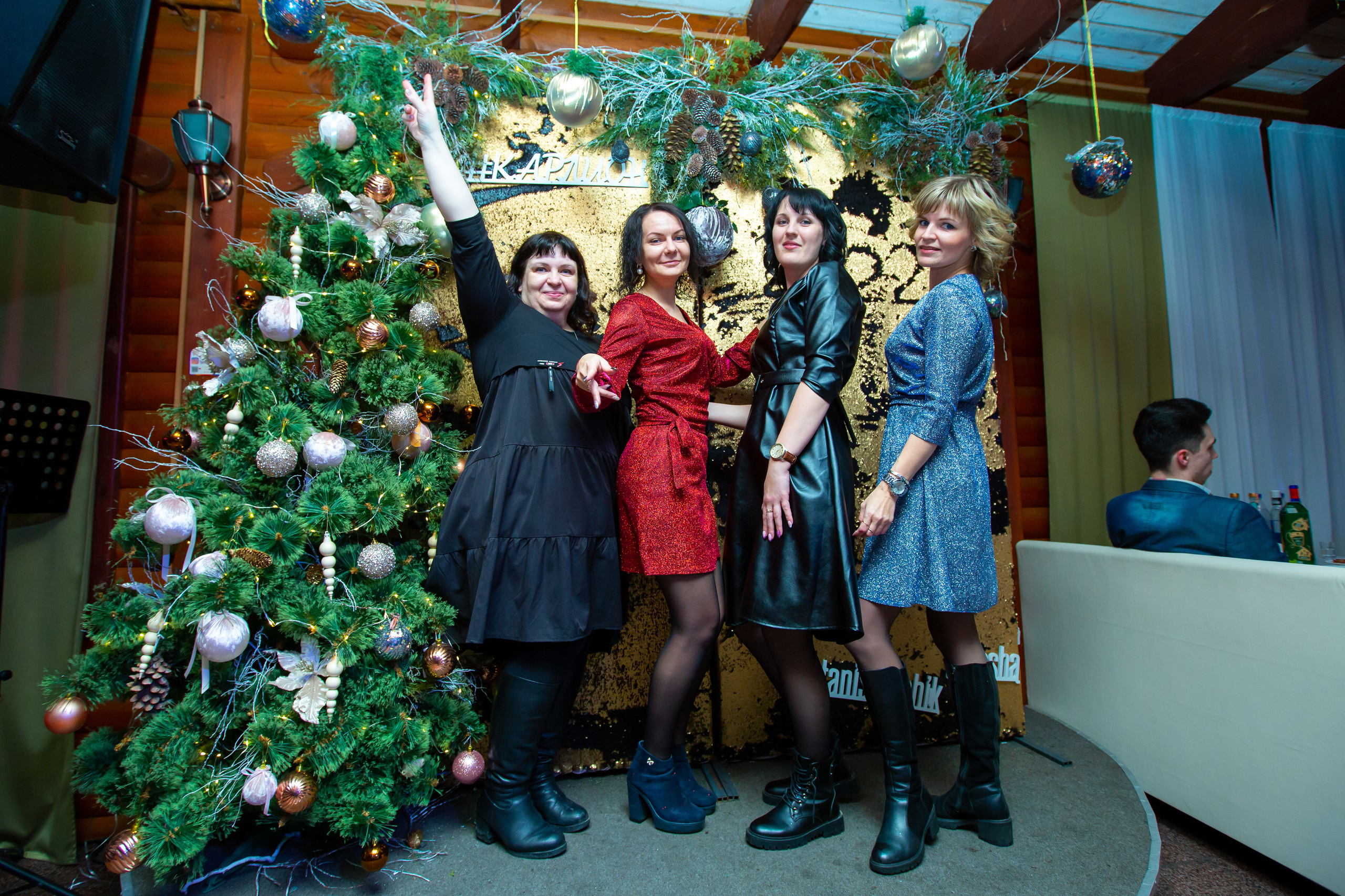 Новогодние корпоративы в кафе Карлион. Свадебный фотограф в Барановичах Вячеслав Шах-Гусейнов, фотошкола