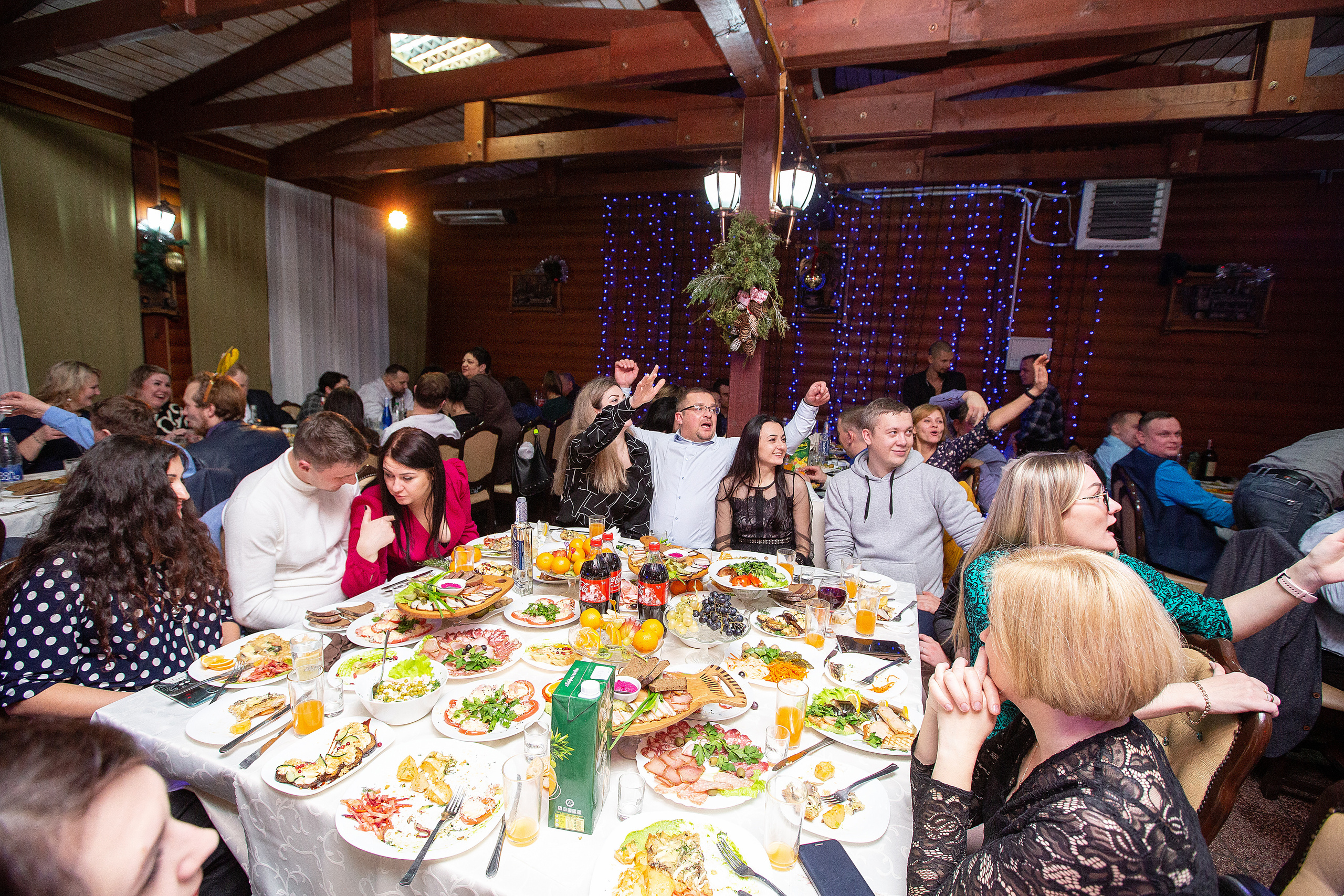 Новогодние корпоративы в кафе Карлион. Свадебный фотограф в Барановичах Вячеслав Шах-Гусейнов, фотошкола