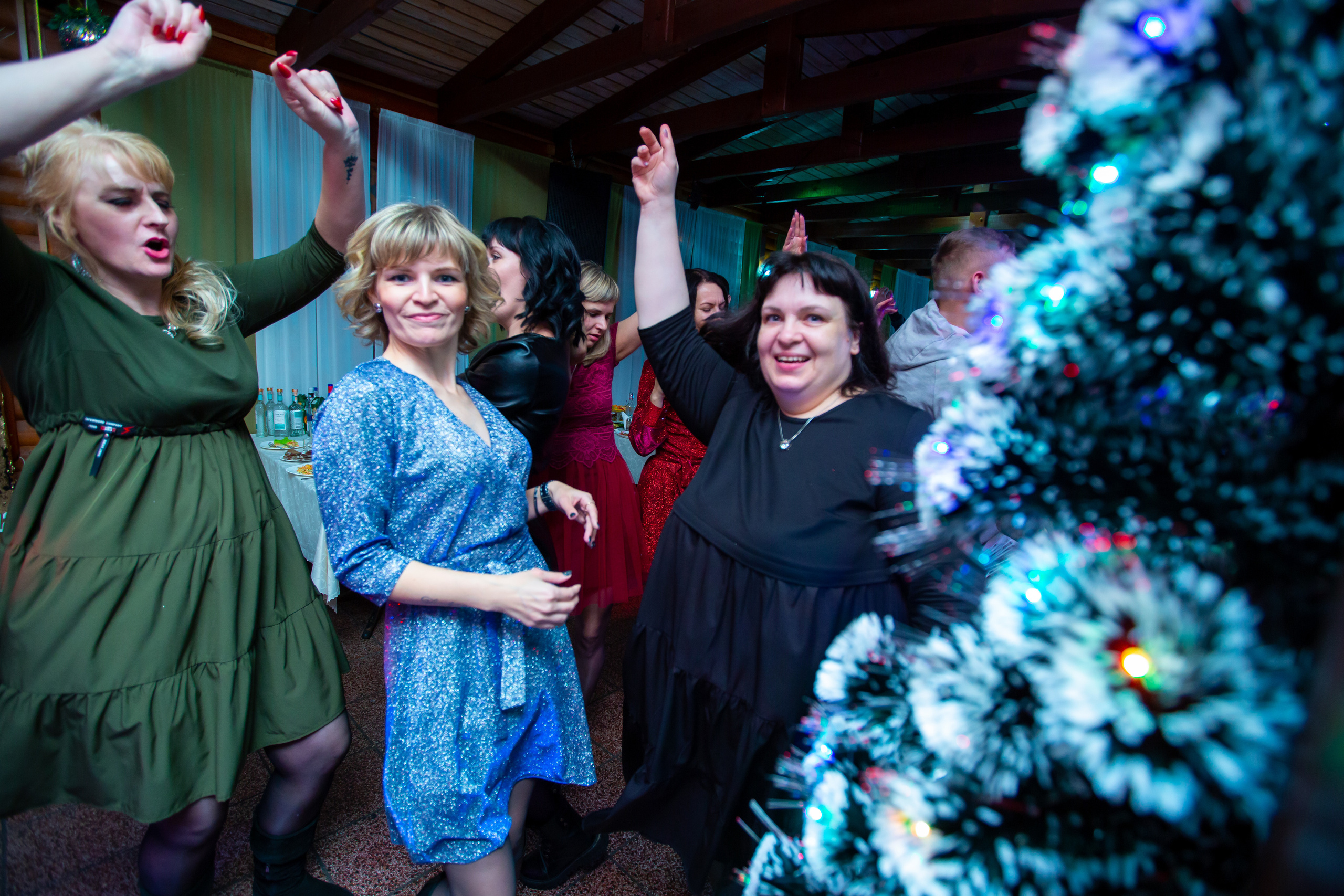 Новогодние корпоративы в кафе Карлион. Свадебный фотограф в Барановичах Вячеслав Шах-Гусейнов, фотошкола