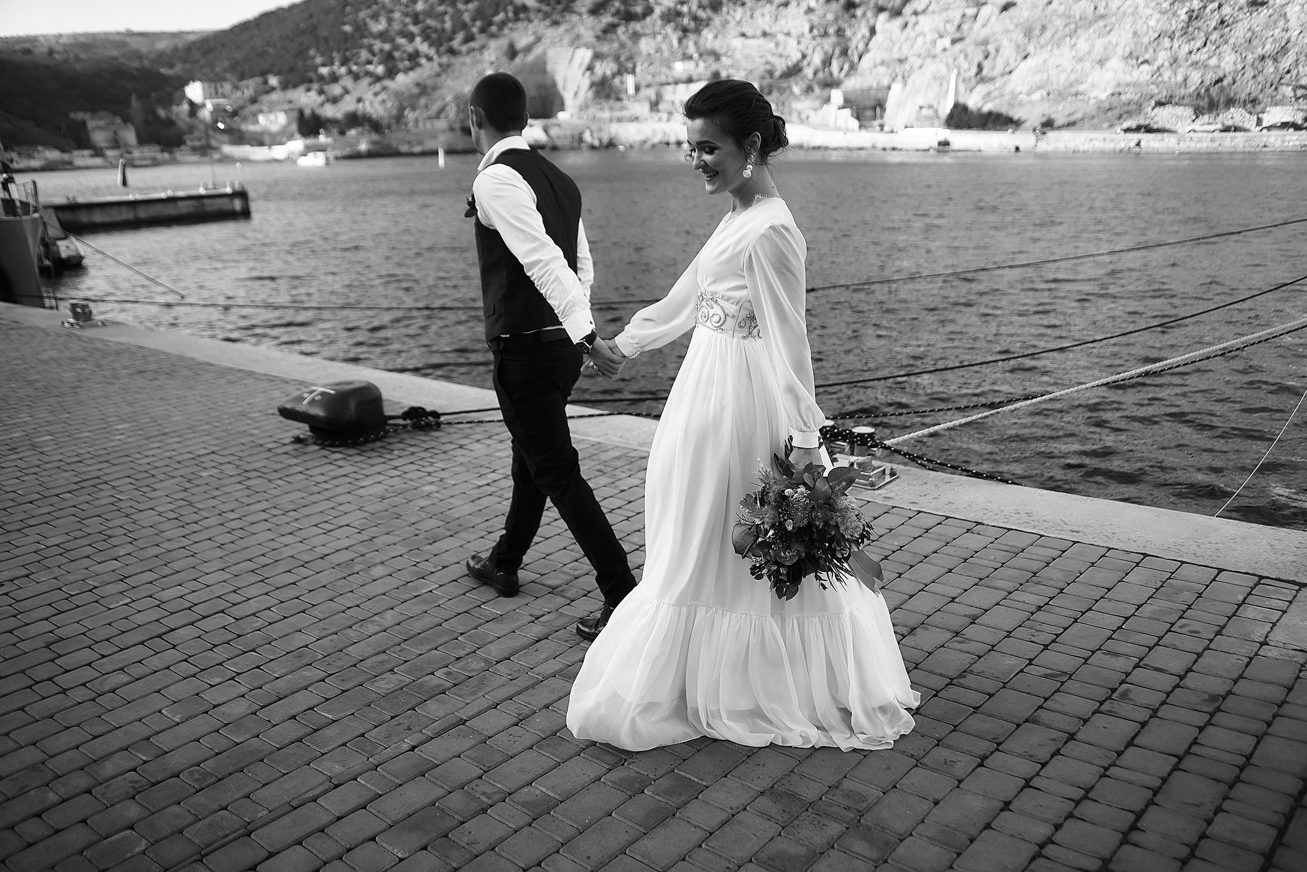 Свадебная фотосъёмка в Крыму и Краснодаре. Фотограф Александр Кудинов, Крым: Легкие съемки, живые эмоции